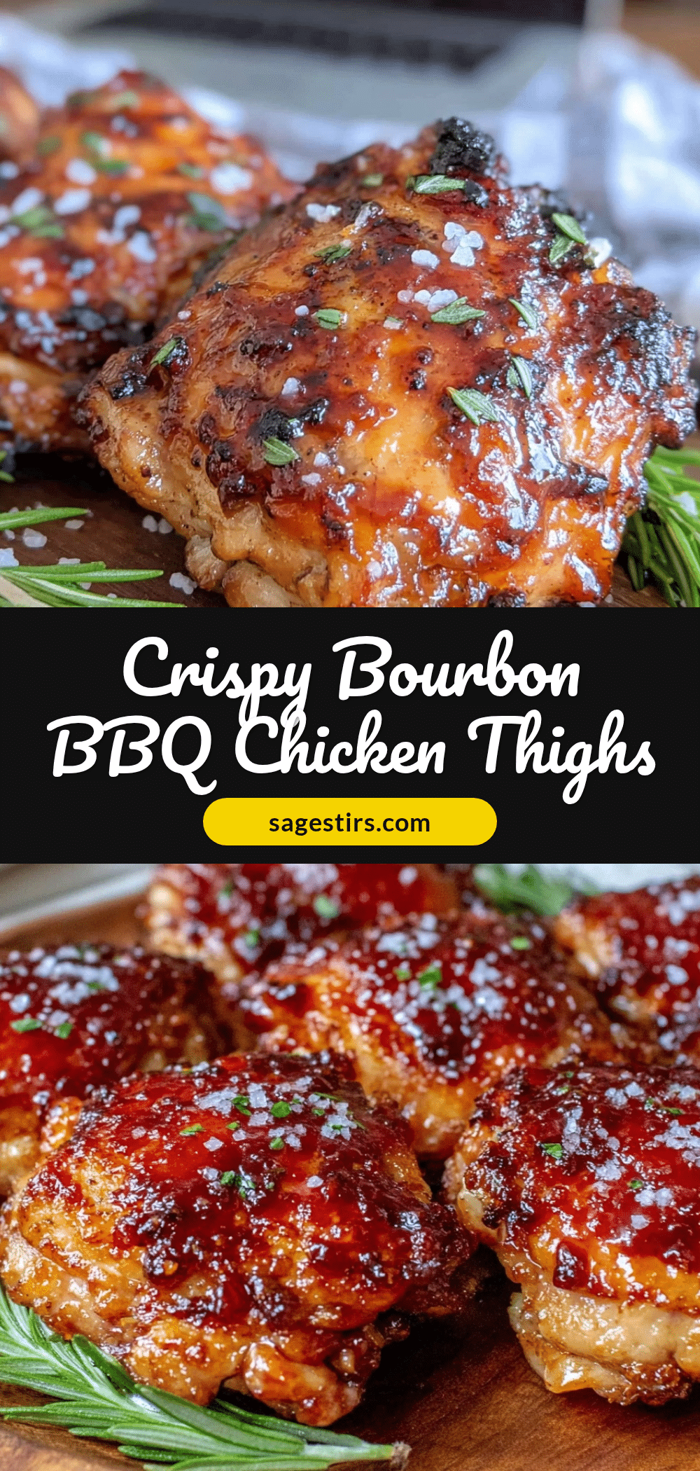 bourbon bbq glazed chicken thighs recipe