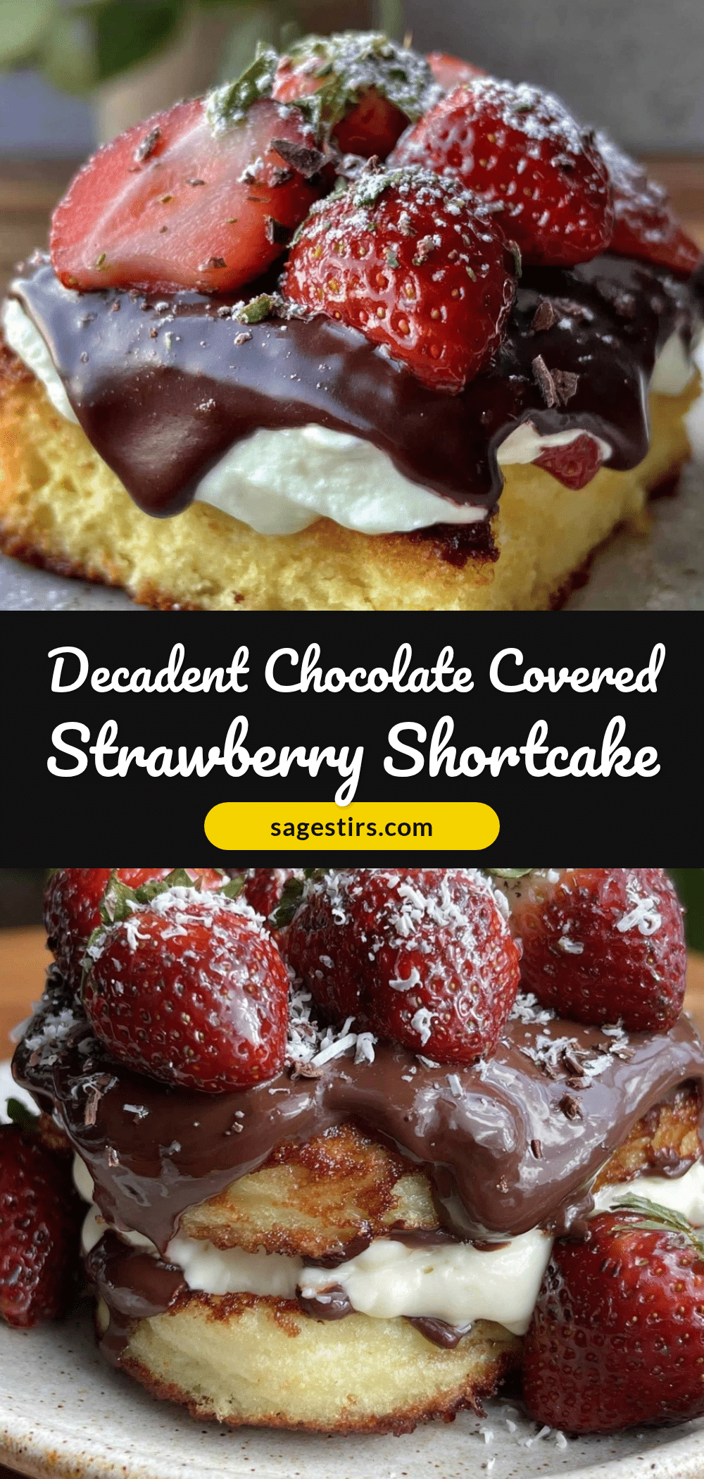 chocolate covered strawberry shortcake recipe