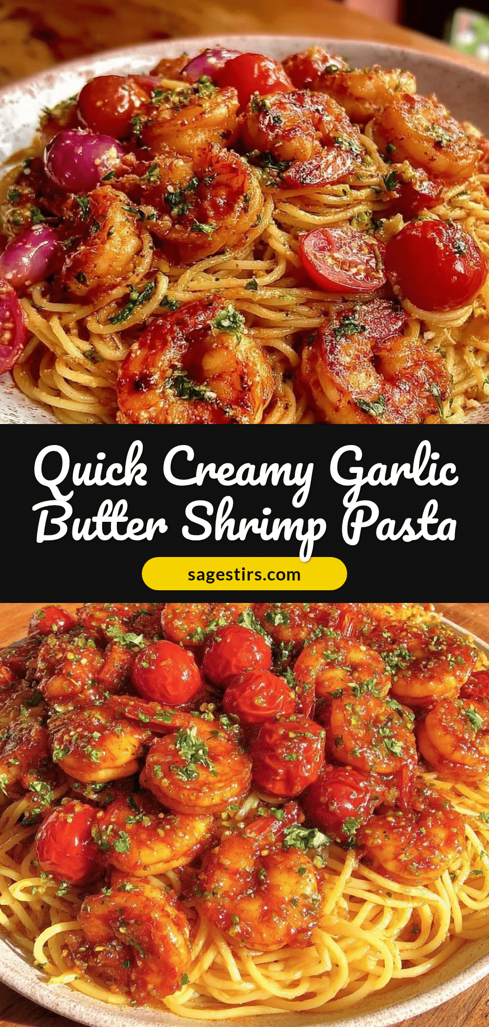 creamy garlic butter shrimp pasta recipe