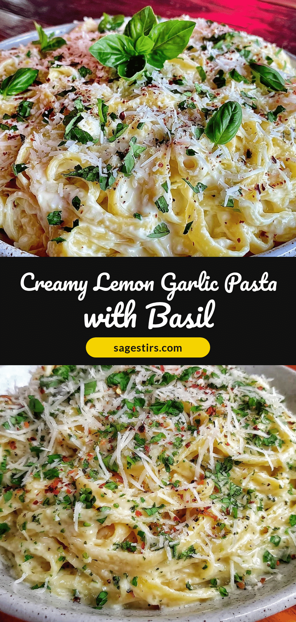 creamy lemon garlic pasta recipe