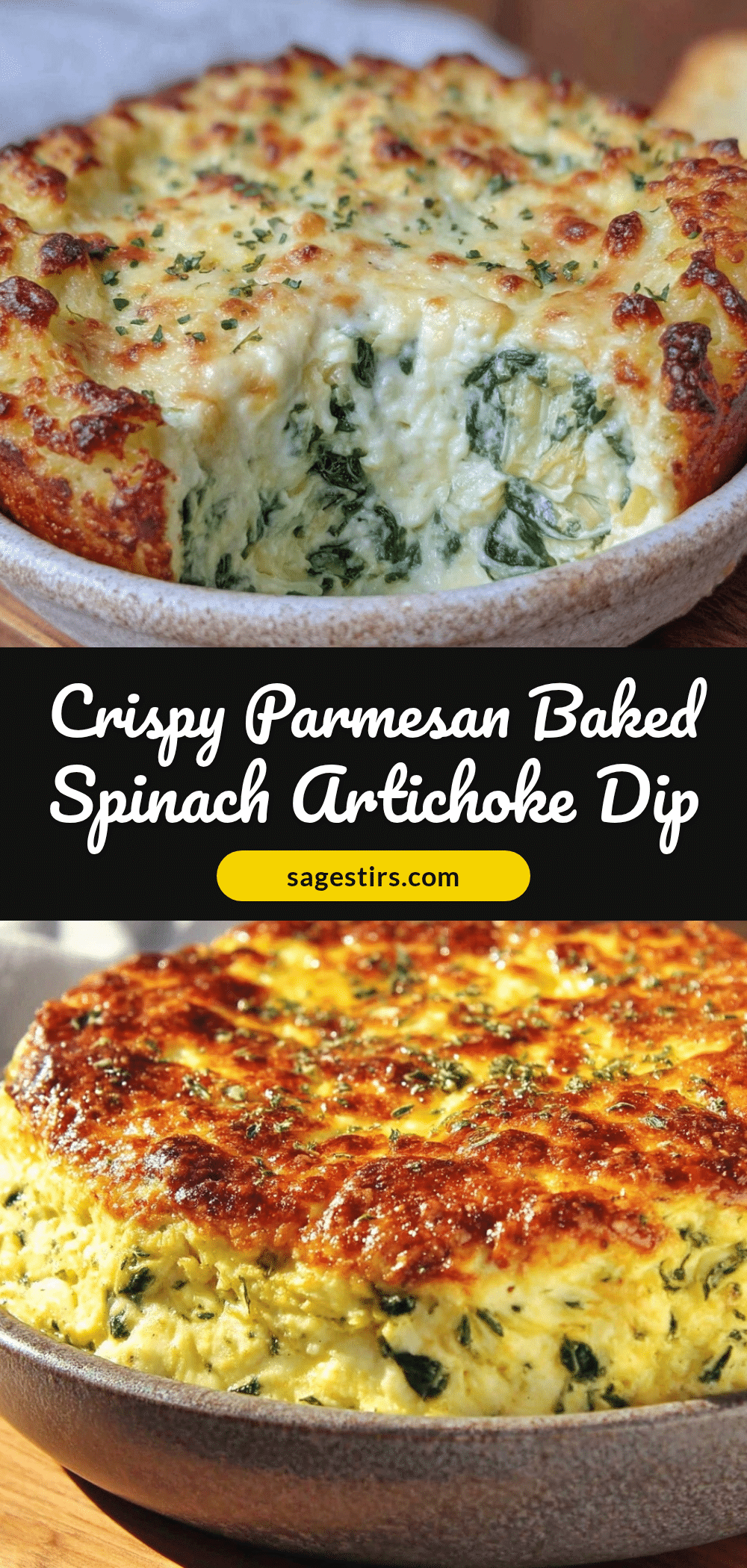crispy baked spinach and artichoke dip recipe