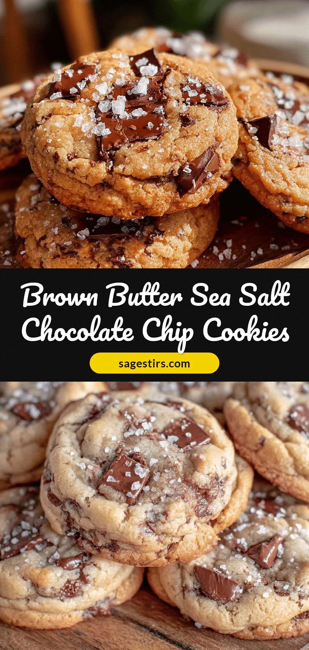 crispy brown butter sea salt chocolate chip cookies recipe