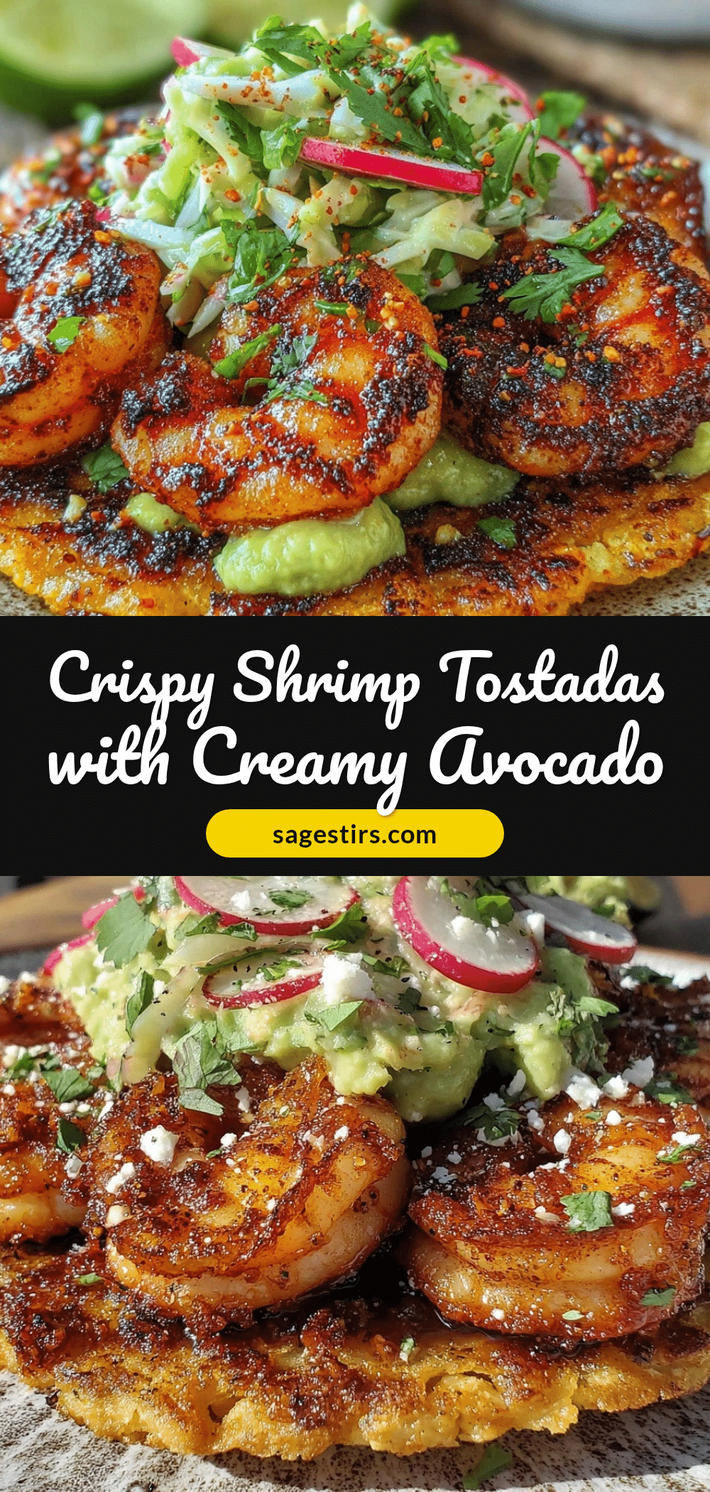 crispy shrimp tostadas recipe