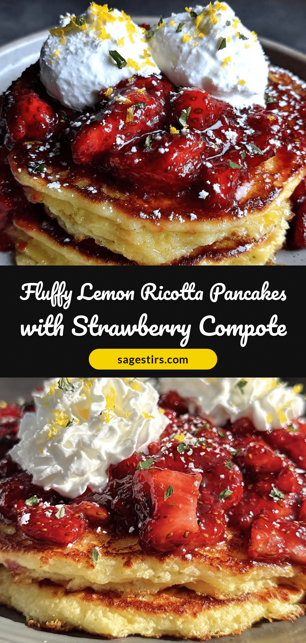 fluffy lemon ricotta pancakes recipe
