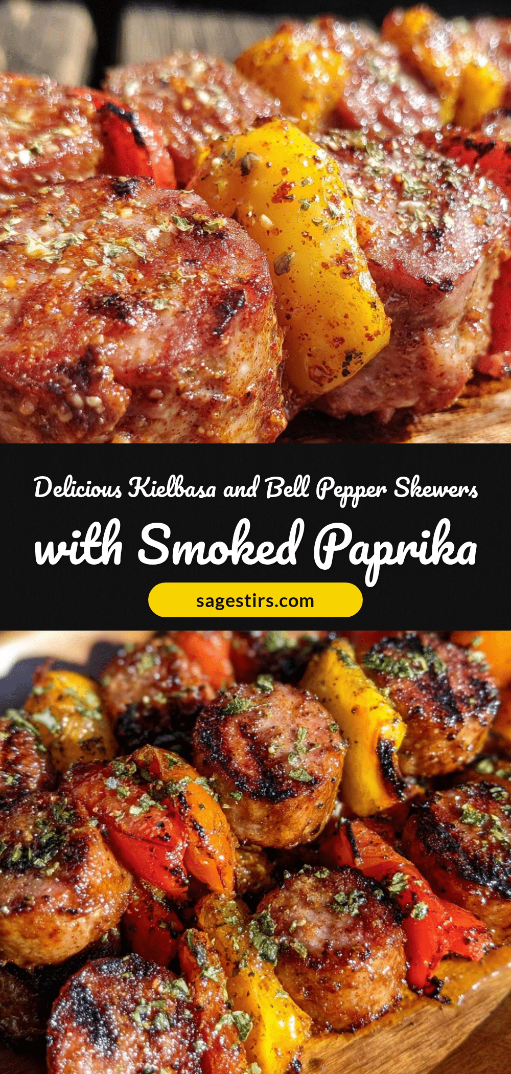 kielbasa and bell pepper skewers recipe