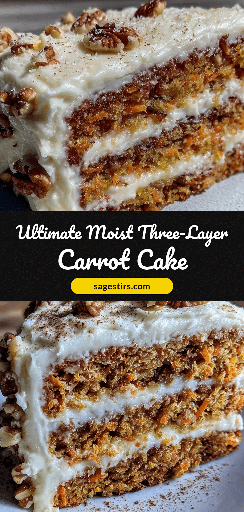 moist three-layer carrot cake recipe
