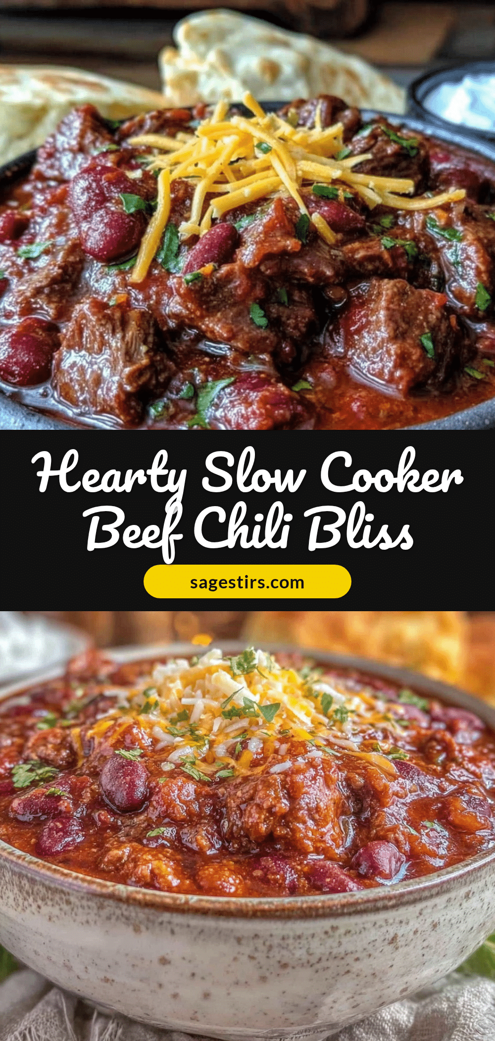 slow cooker beef chili recipe