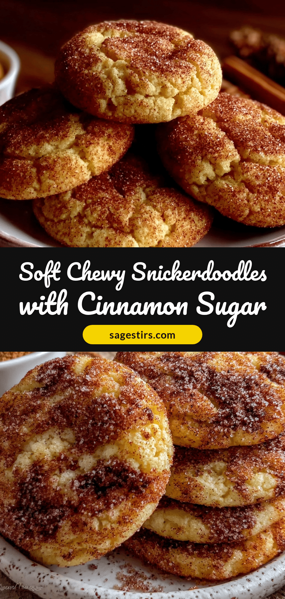 soft chewy snickerdoodles recipe