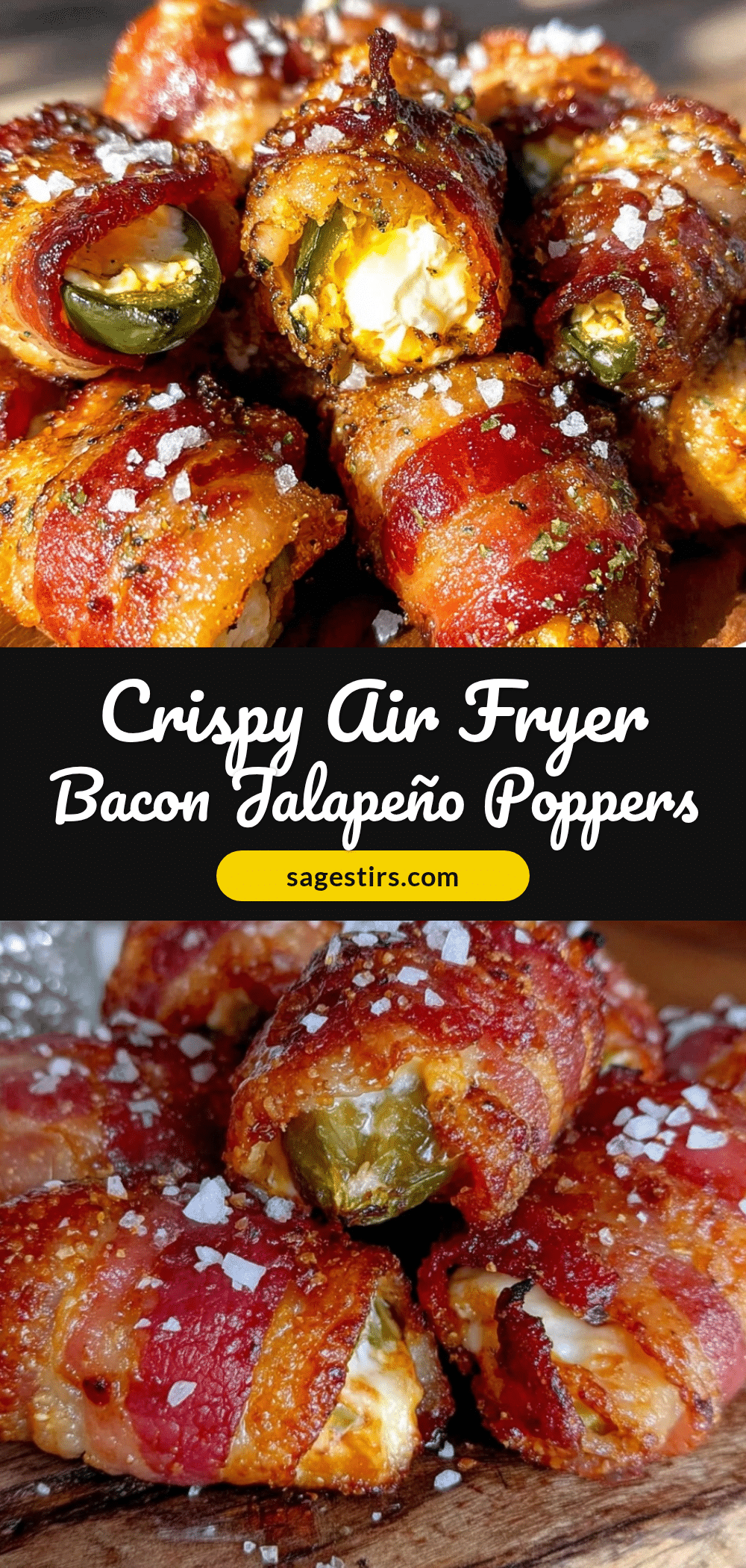 air fryer bacon-wrapped jalapeño poppers recipe