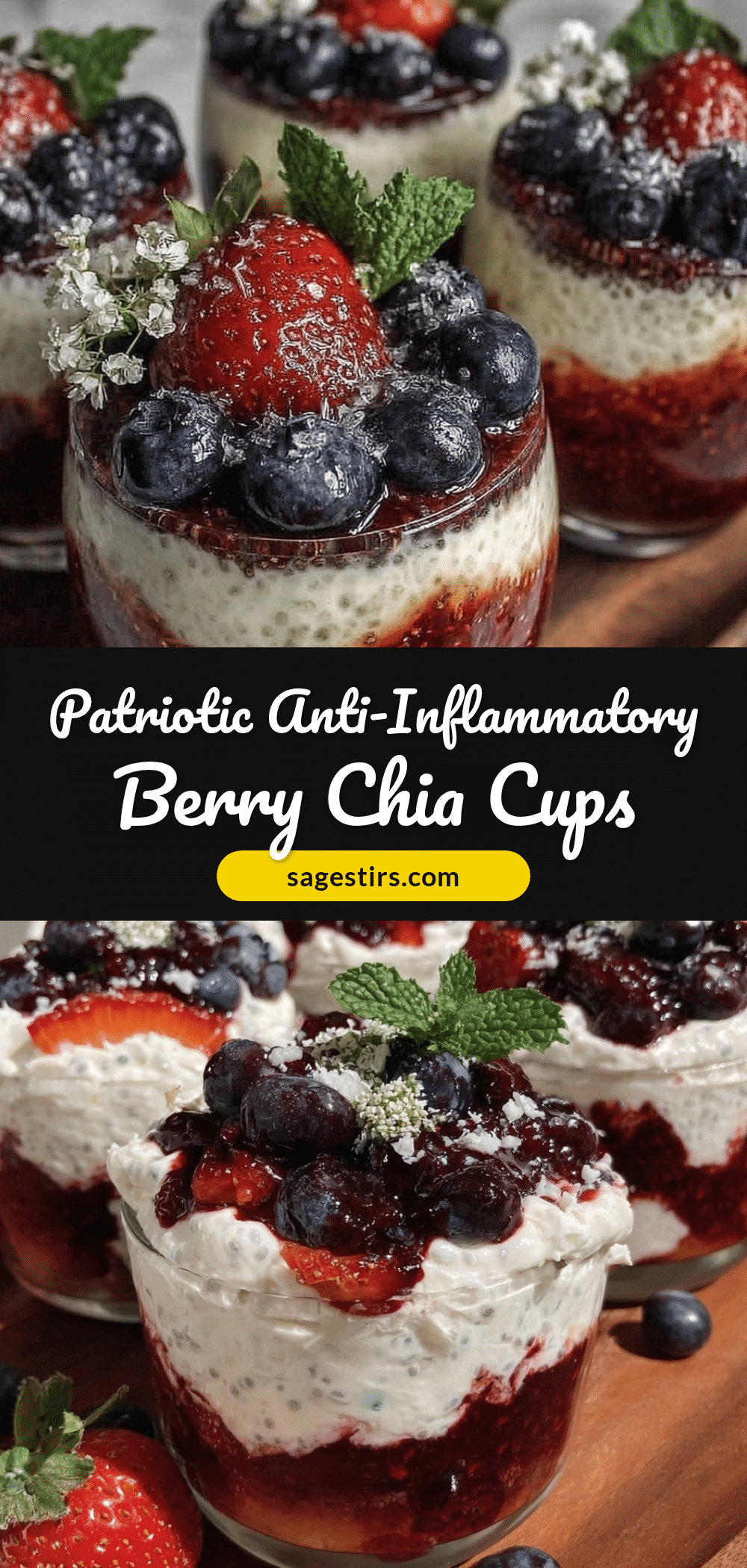 anti-inflammatory chia pudding cups recipe