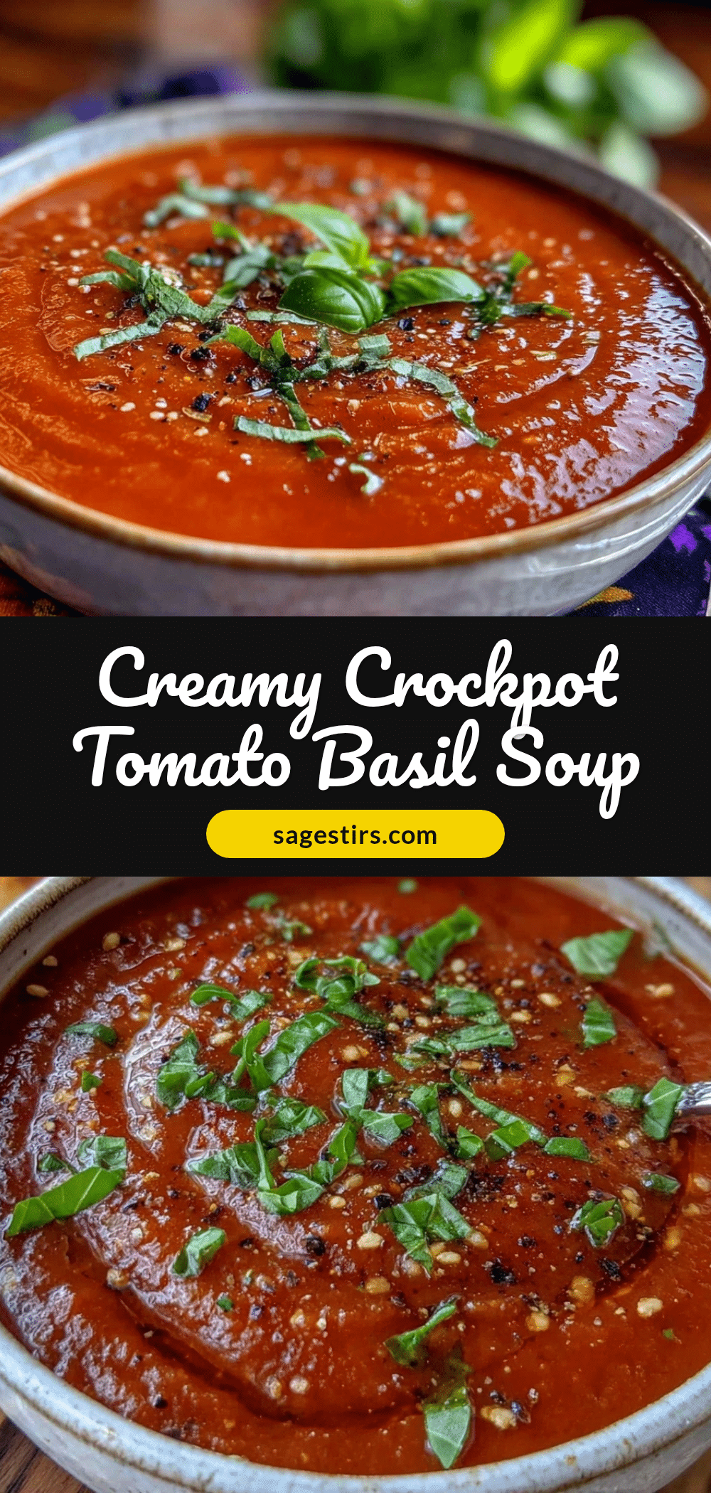 cozy crockpot tomato basil soup recipe