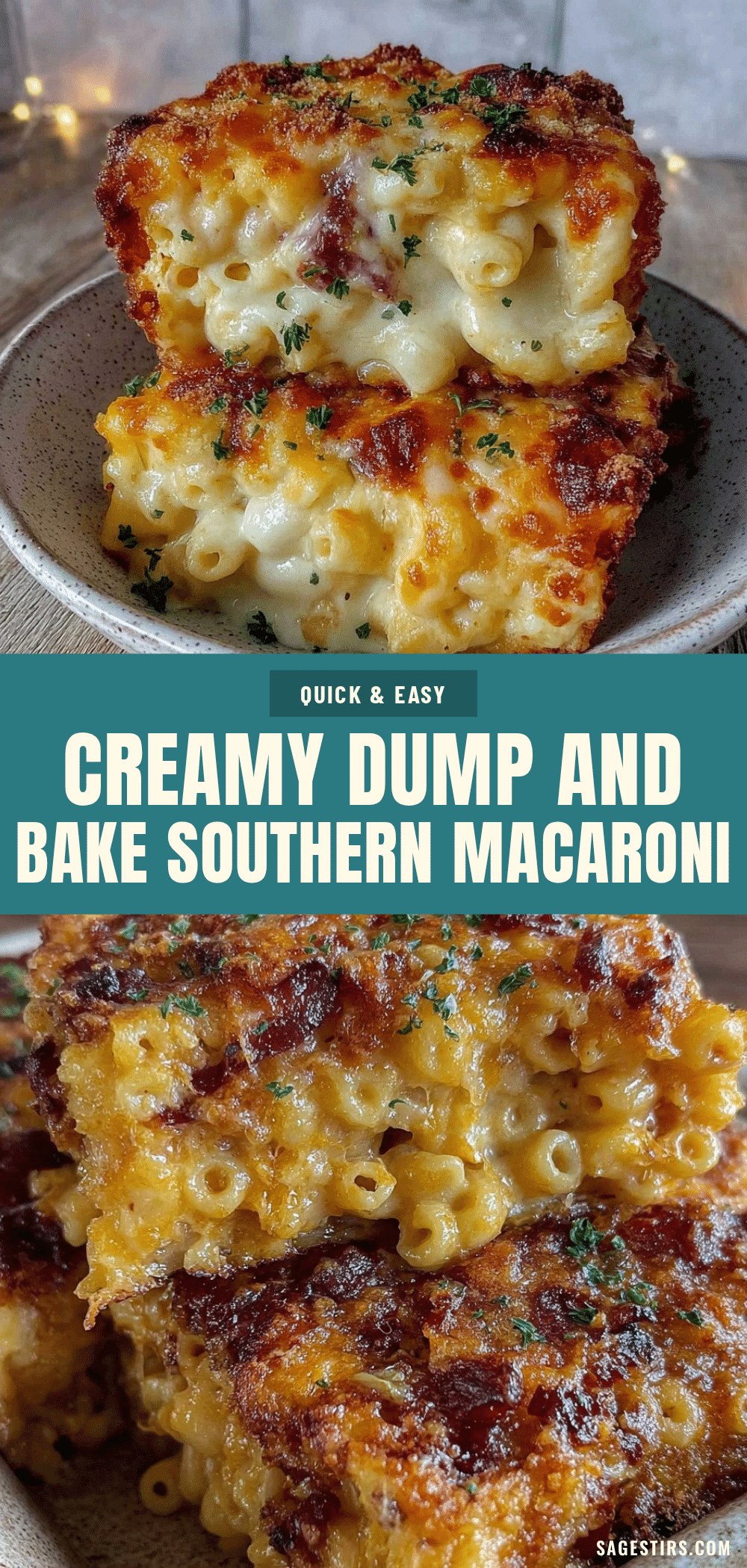 creamy dump and bake southern macaroni and cheese recipe