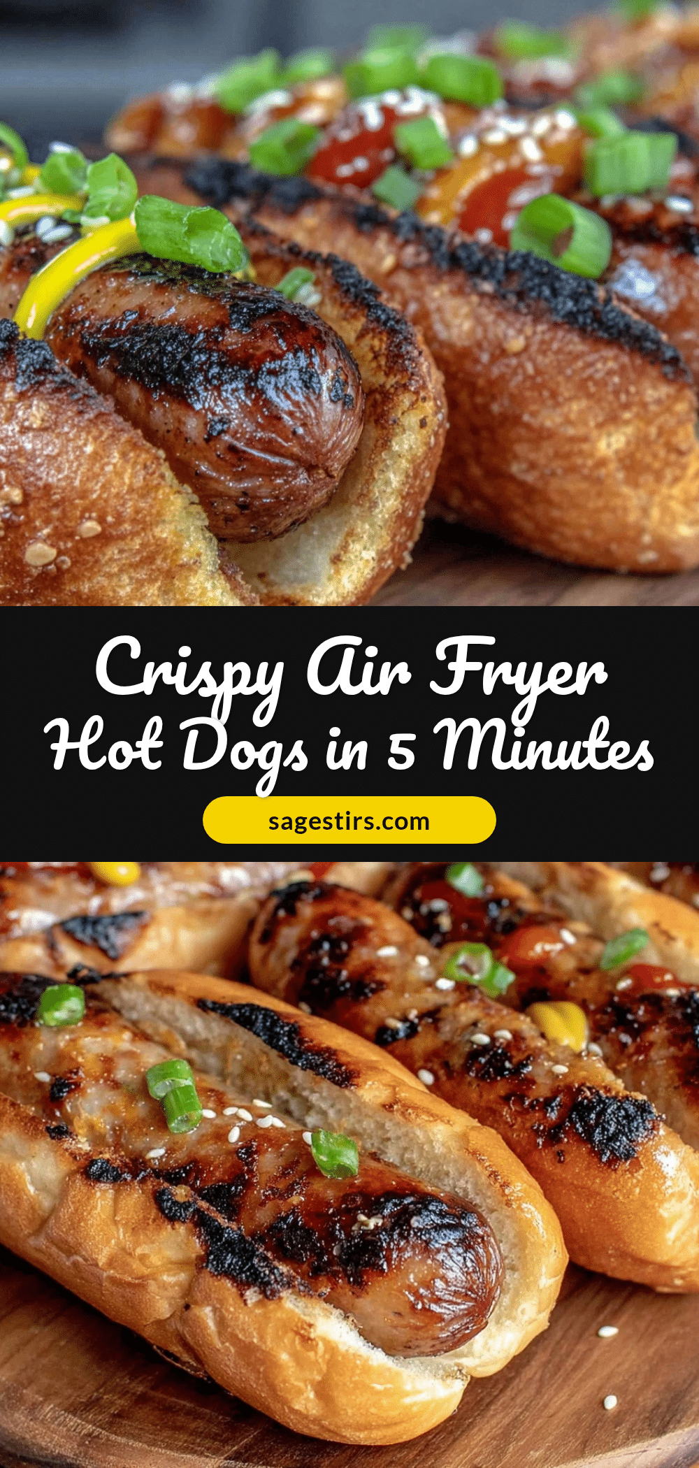 crispy air fryer hot dogs recipe