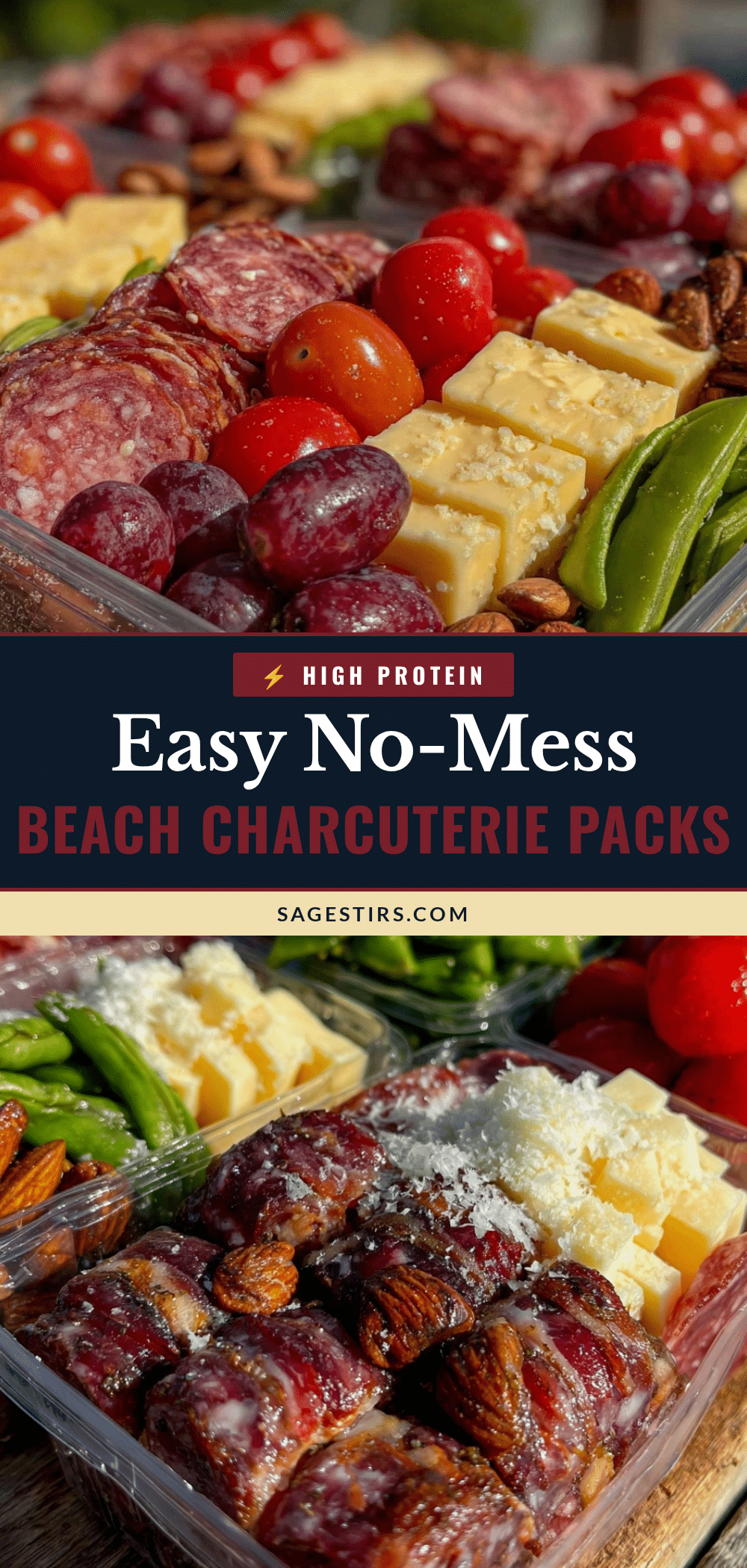 dump and seal charcuterie snack bags recipe