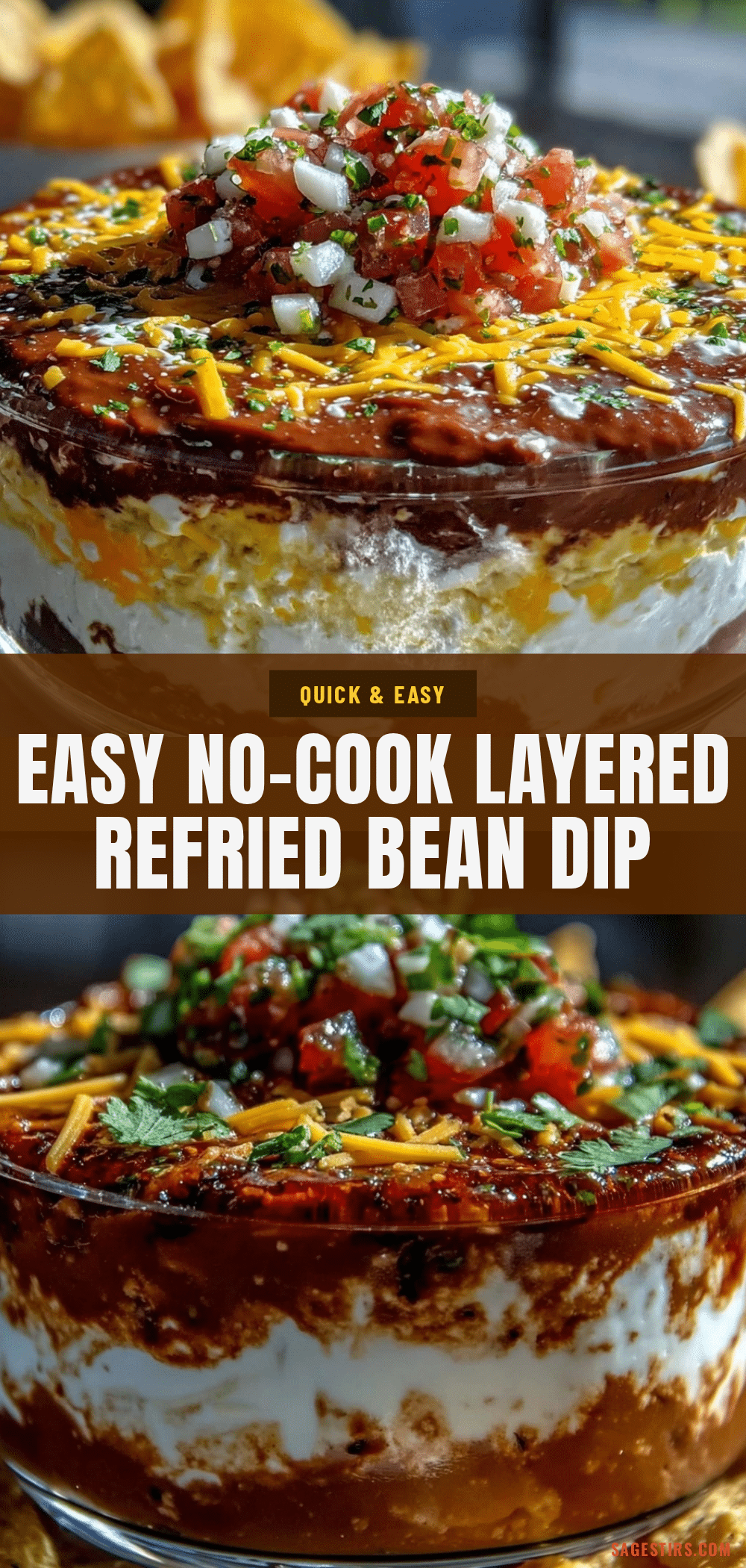 dump and stir refried bean dip recipe