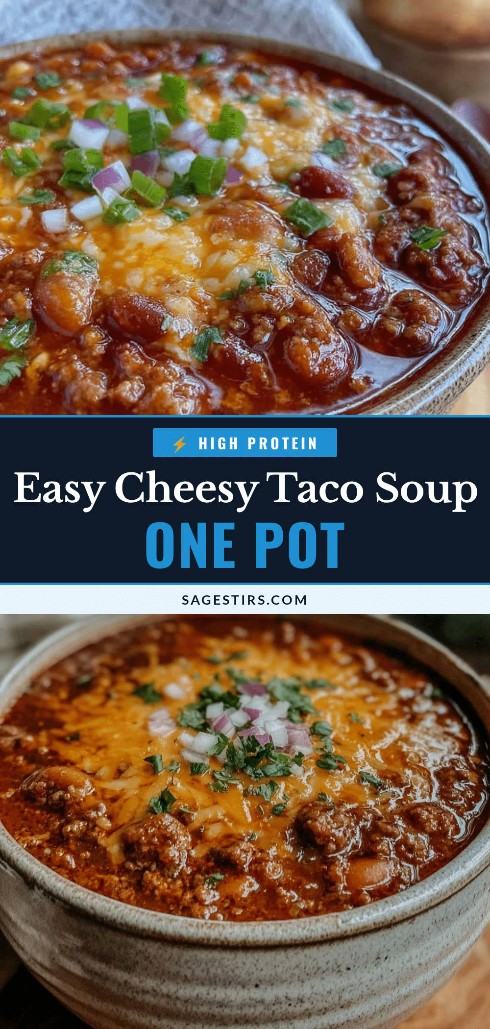 easy cheesy taco soup recipe