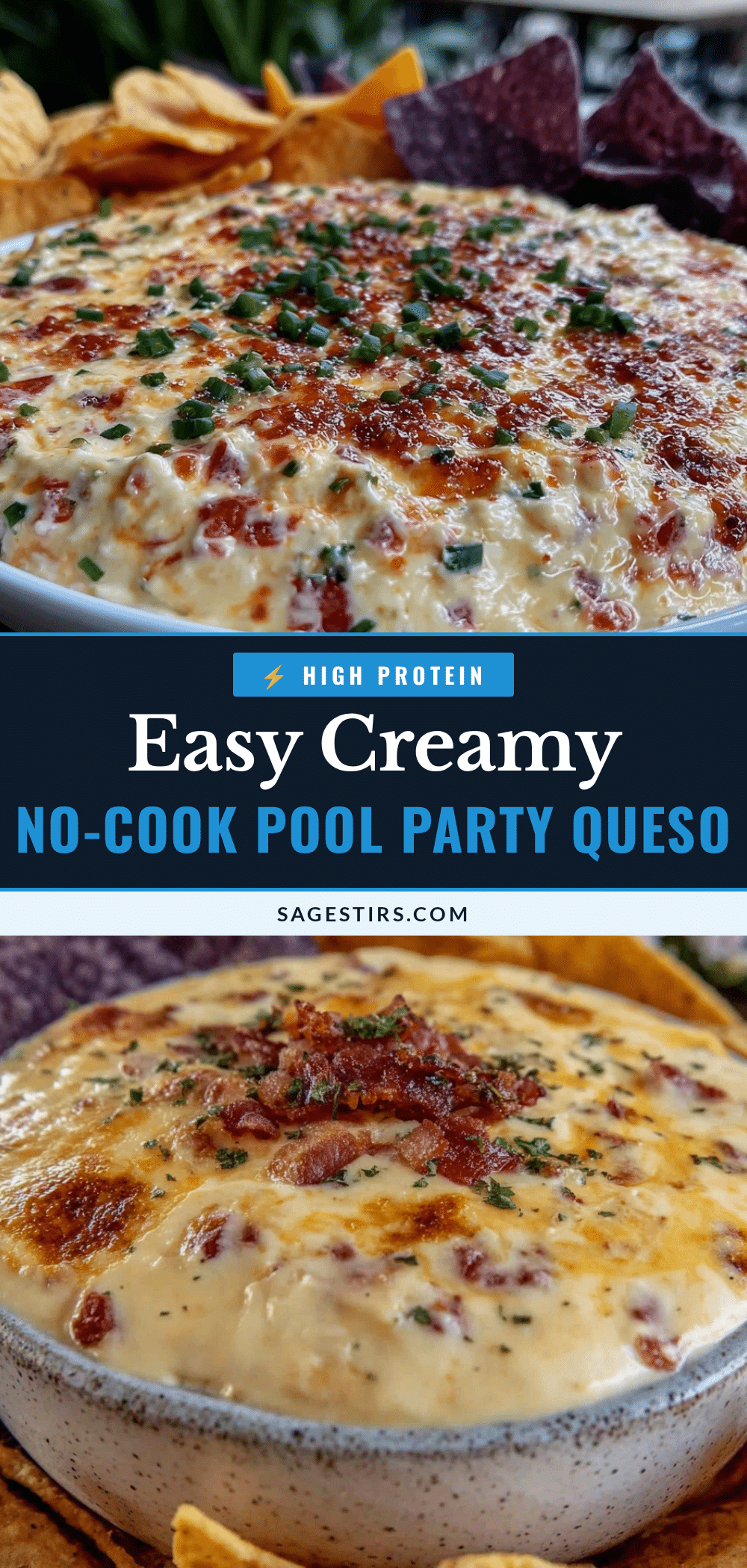 easy creamy no-cook queso dip recipe