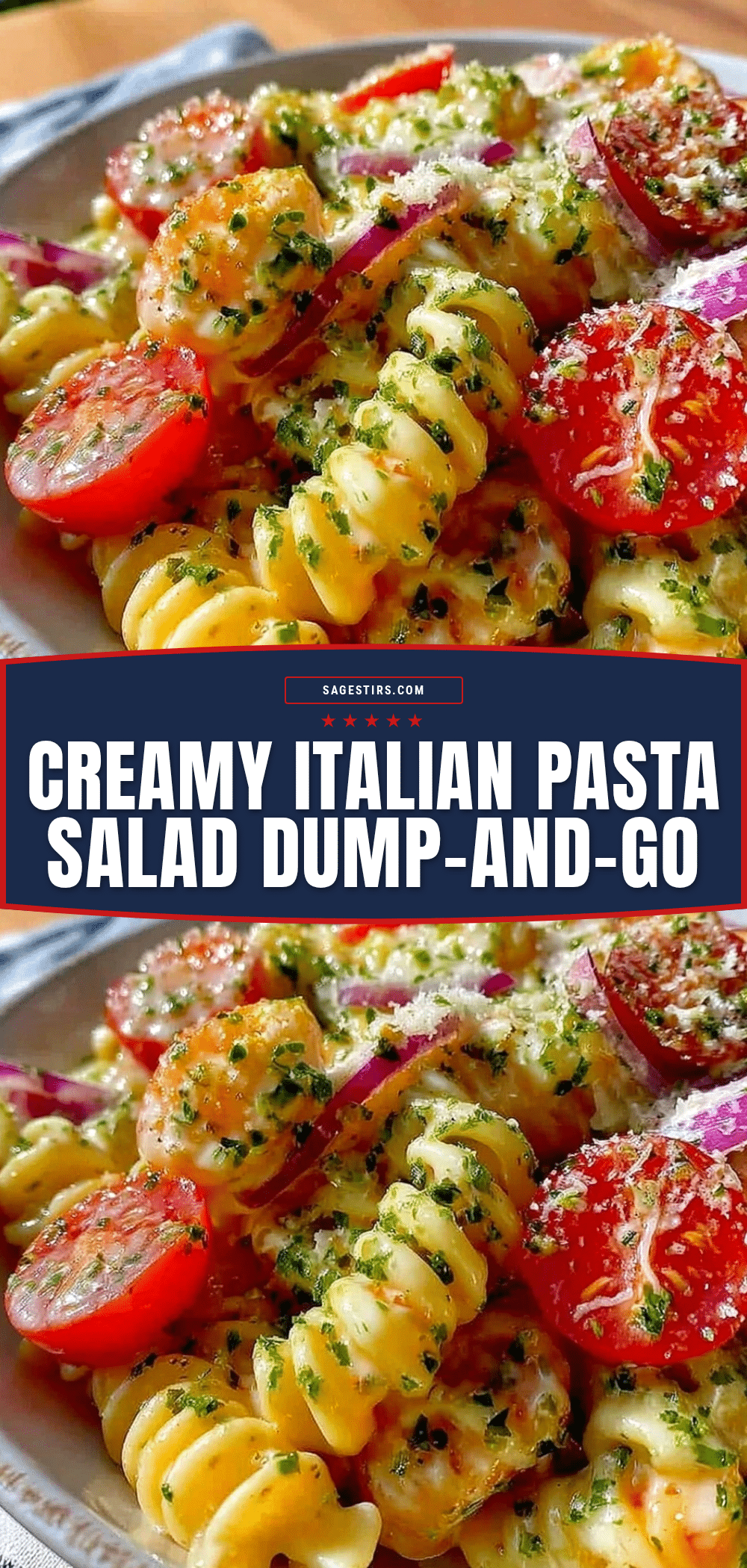 easy dump creamy pasta salad recipe