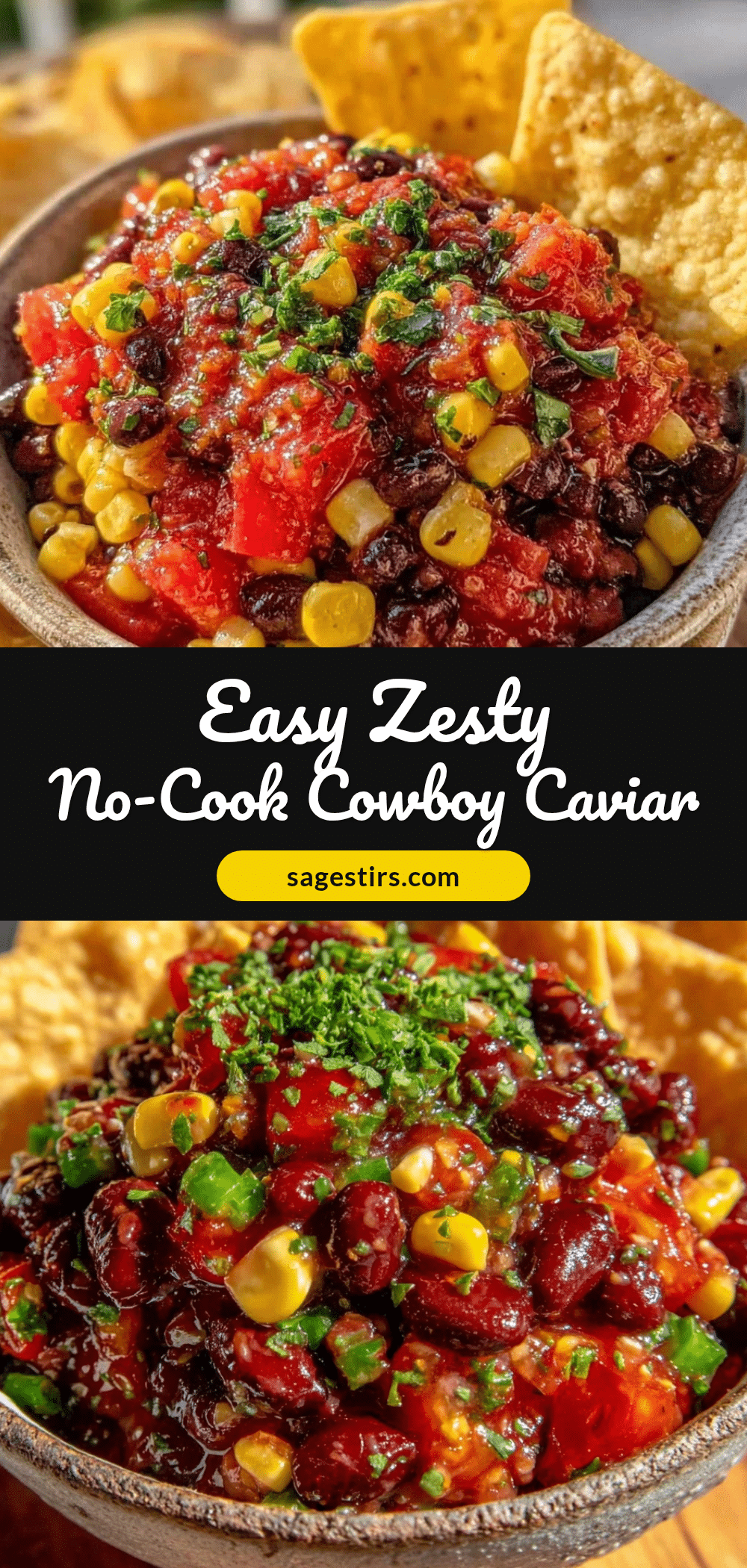 easy no cook cowboy caviar dip recipe