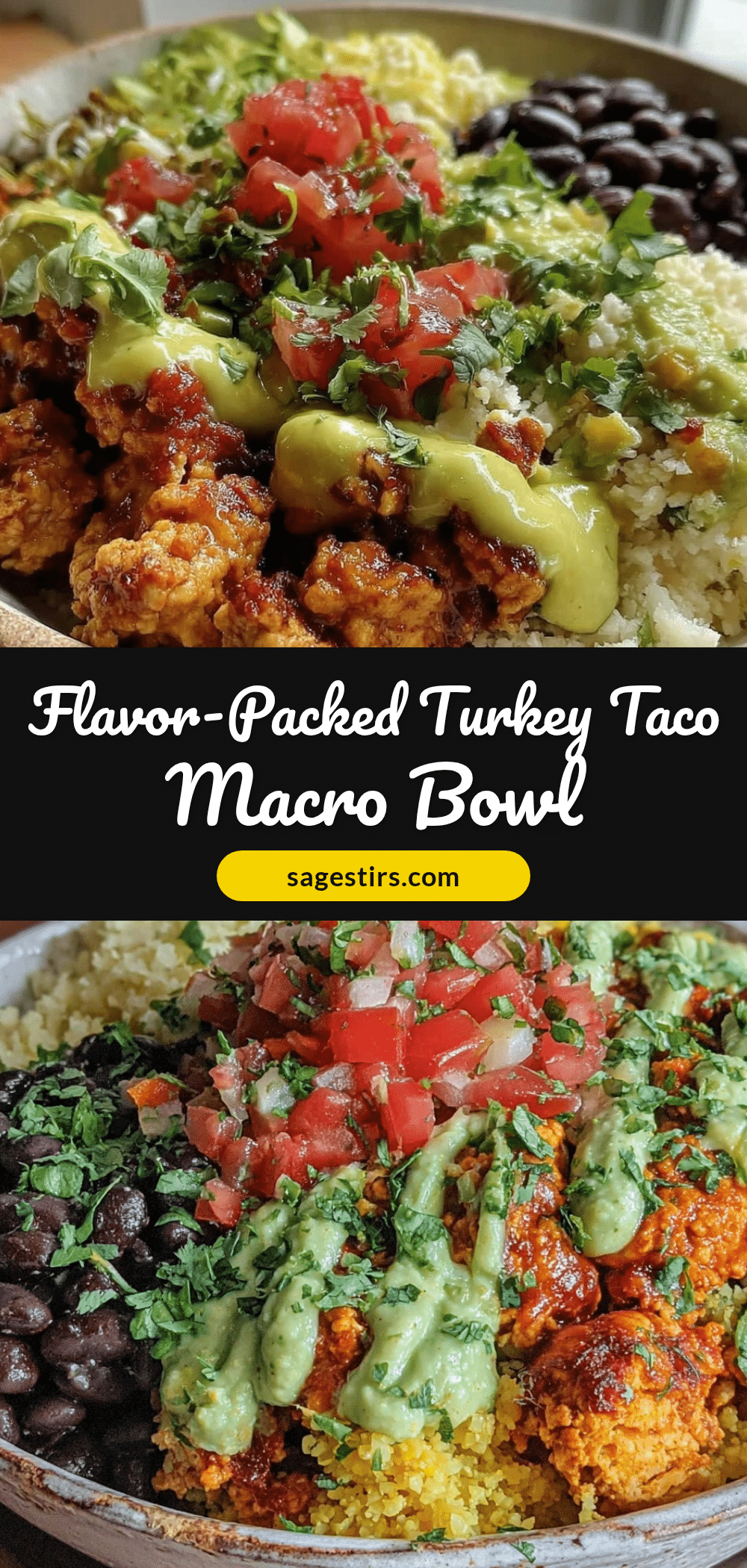 ground turkey taco bowl recipe