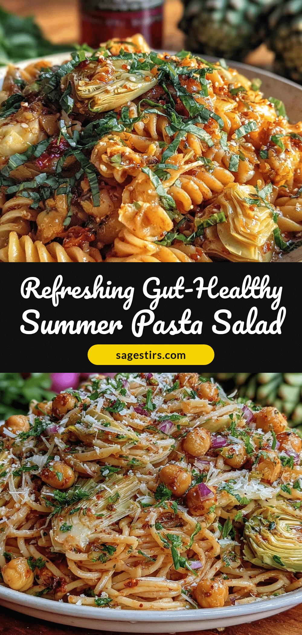 gut-health summer pasta salad recipe
