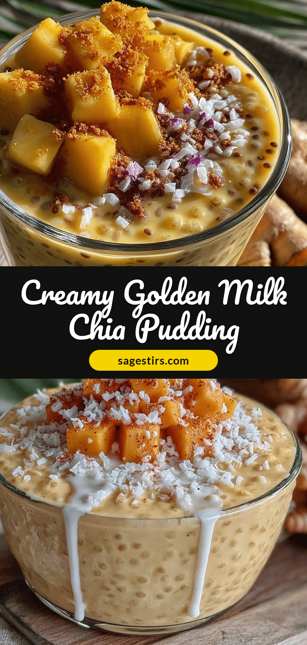 Healthy Anti-Inflammatory Golden Milk Chia Pudding recipe