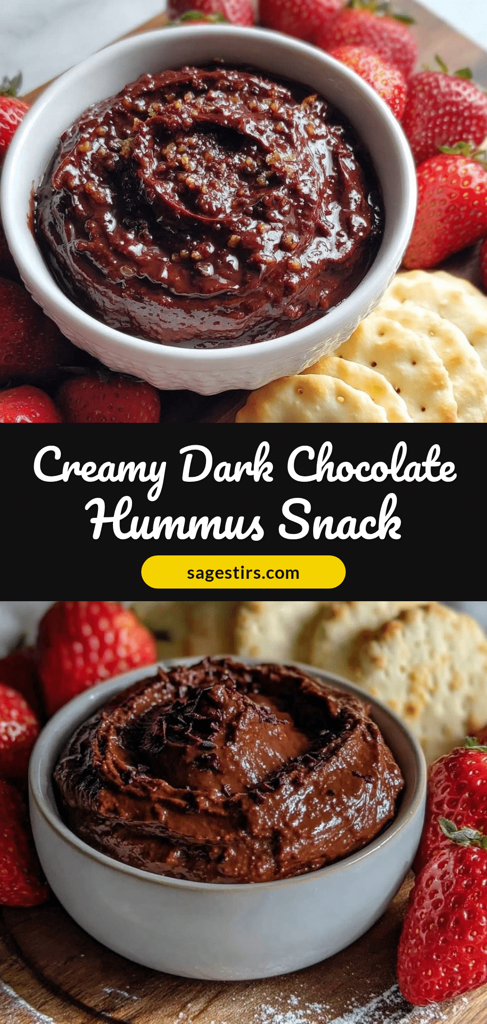 healthy dark chocolate hummus recipe