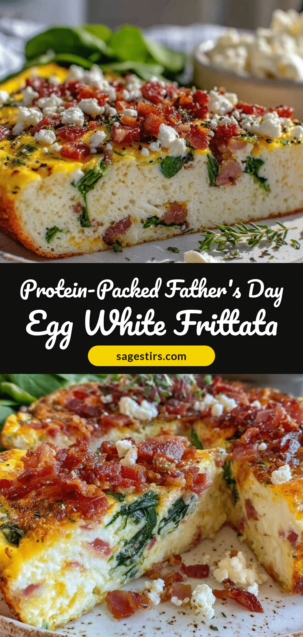 healthy fathers day egg white frittata recipe