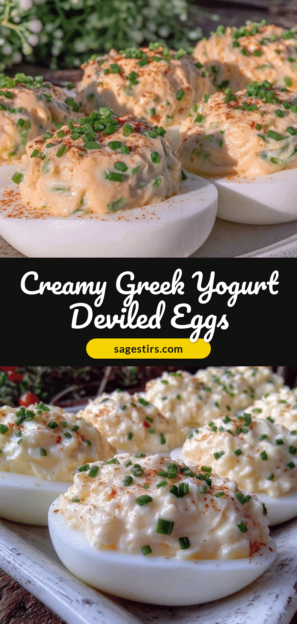 healthy Greek yogurt deviled eggs recipe
