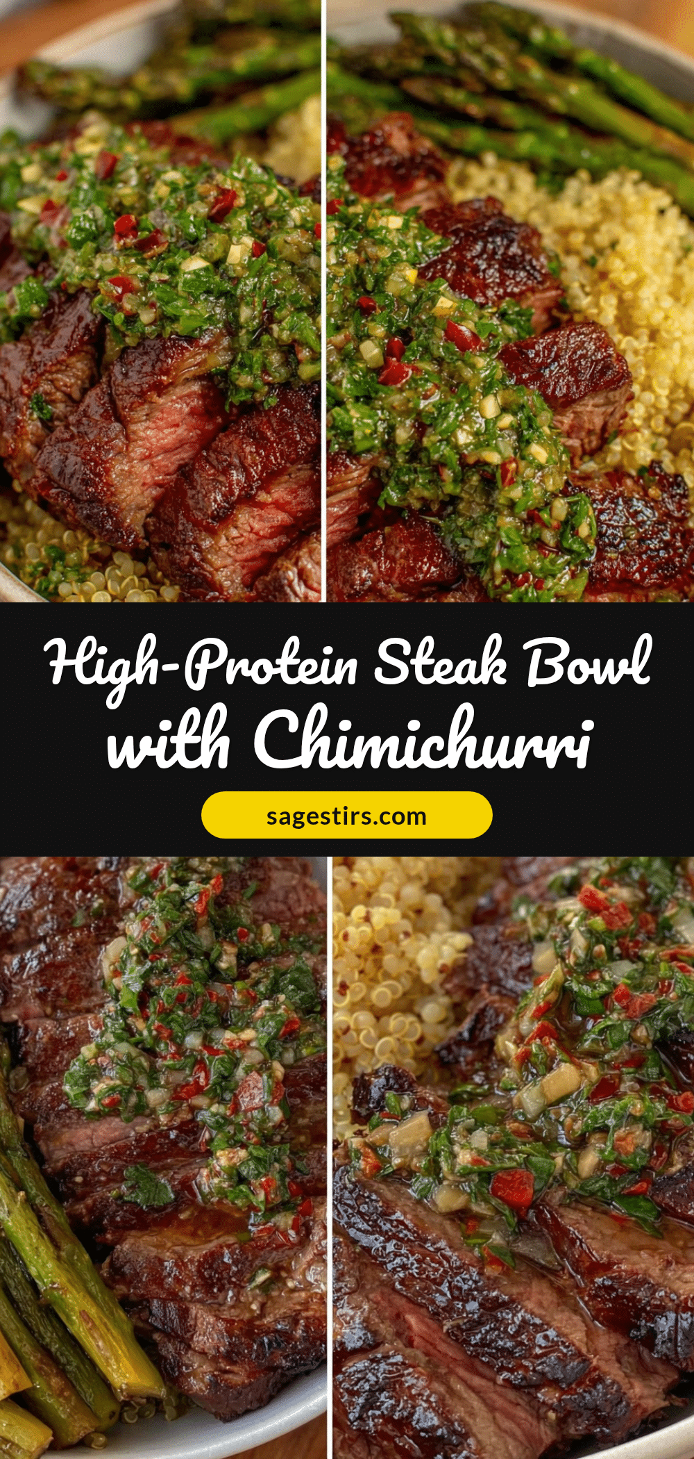 Healthy High-Protein Fathers Day Steak Bowl recipe