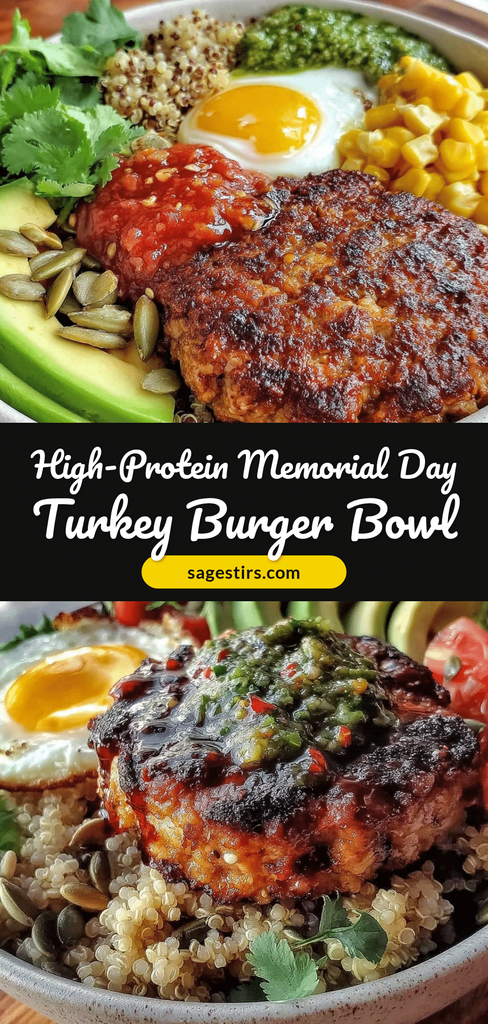 healthy turkey burger bowl recipe
