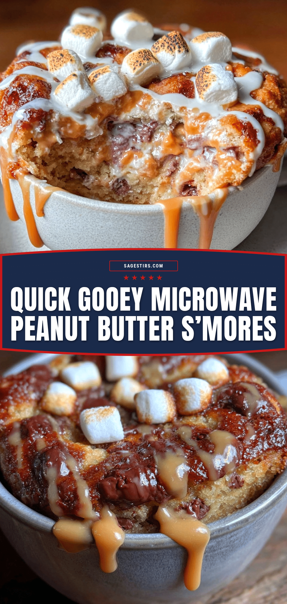 microwave peanut butter smores mug cake recipe