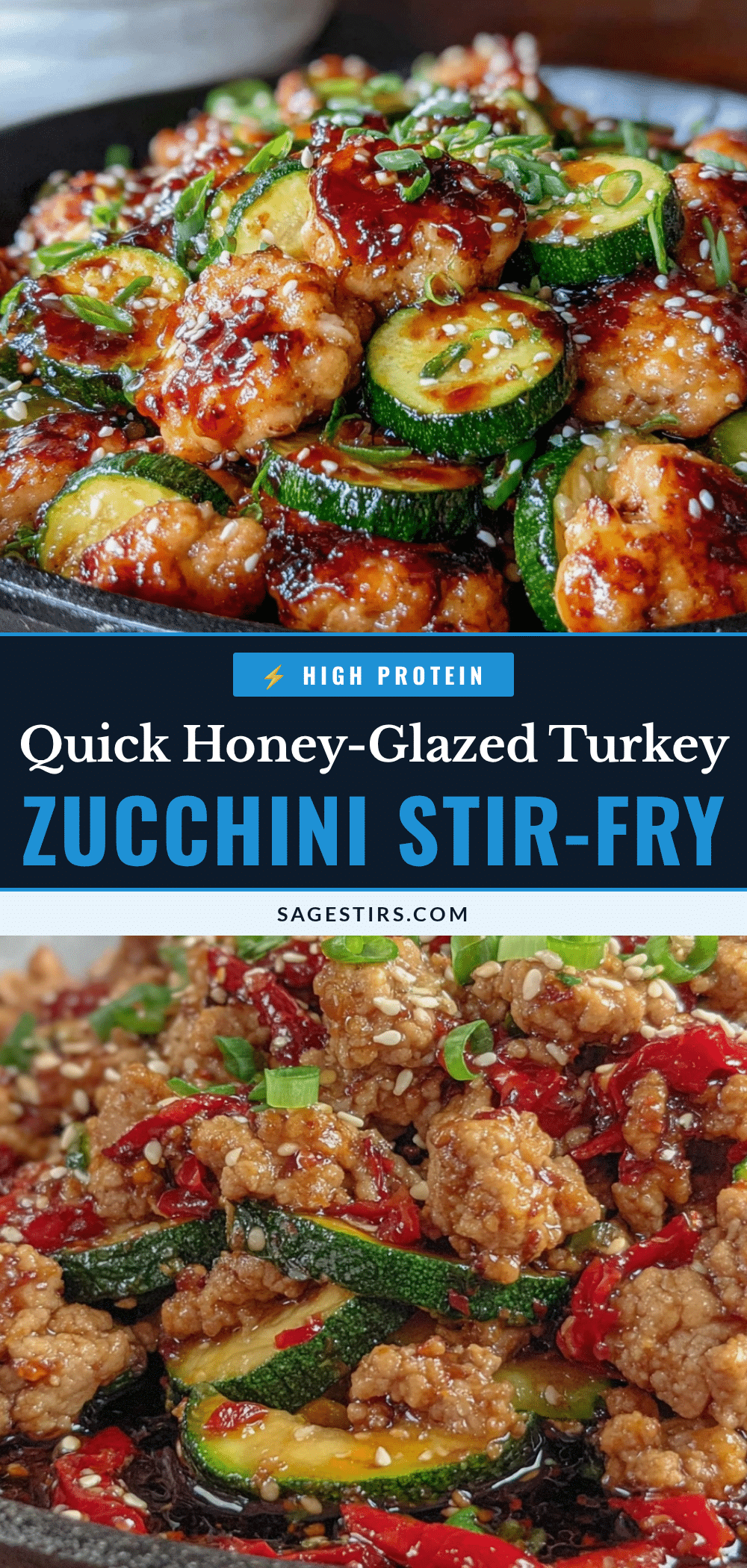 one-pan ground turkey and zucchini stir-fry recipe