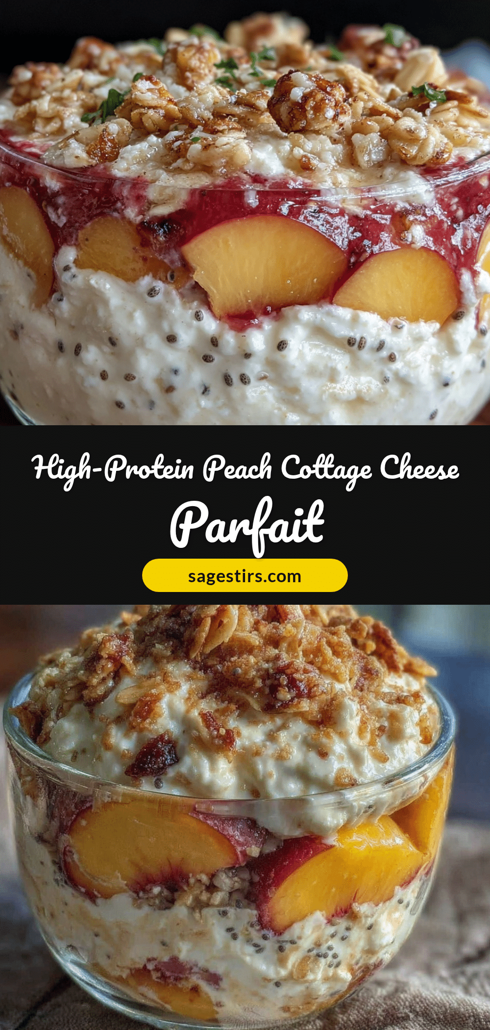 peach cottage cheese parfait recipe