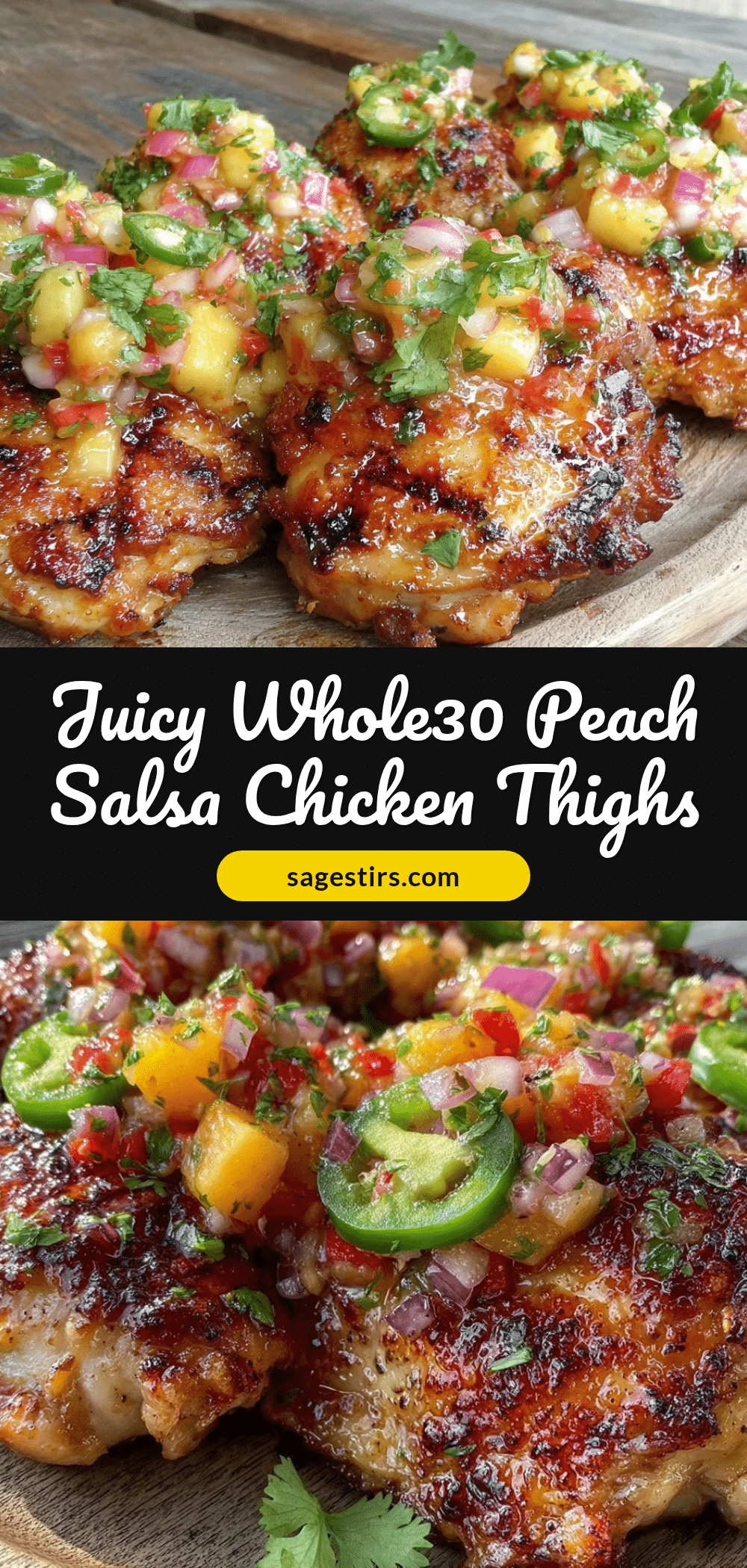 peach salsa grilled chicken thighs recipe