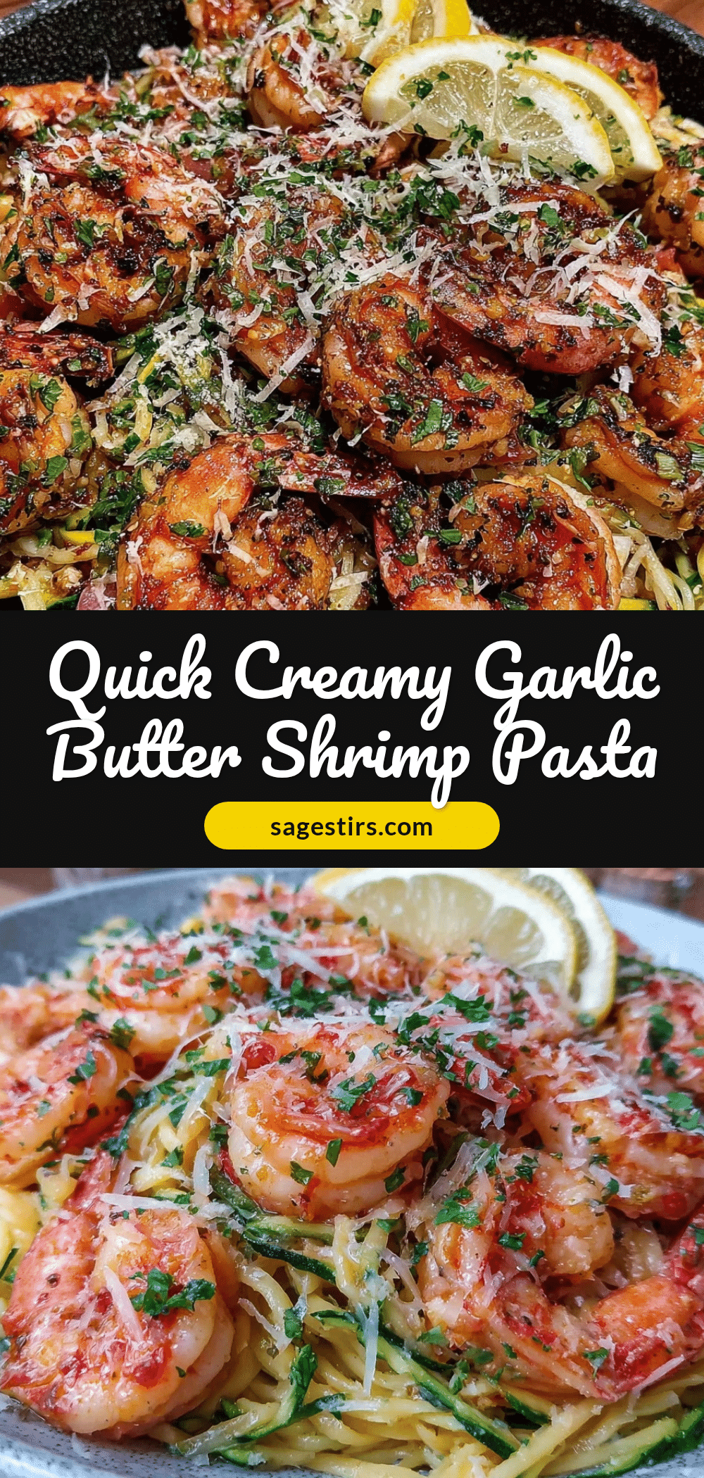 quick garlic butter shrimp pasta recipe