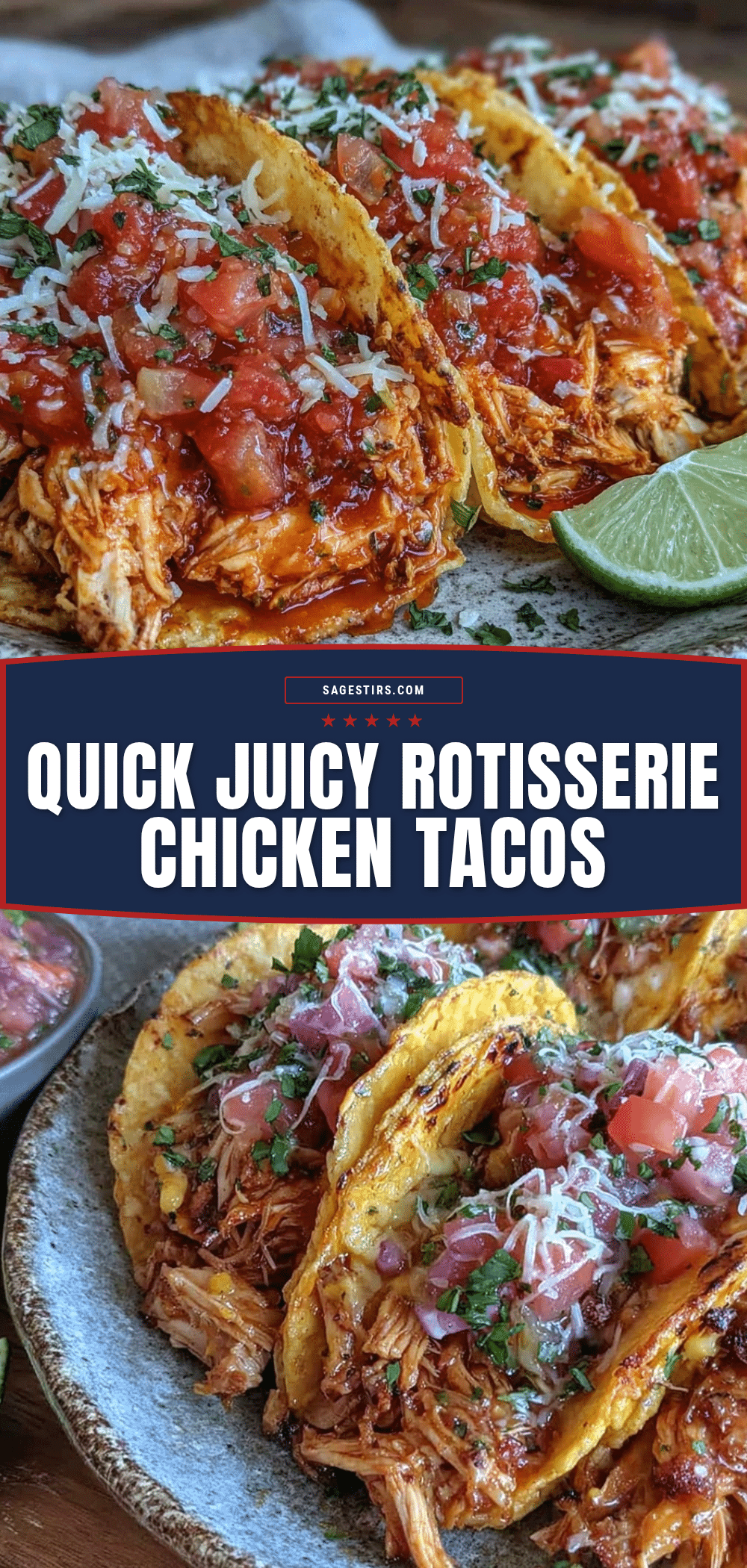 quick rotisserie chicken tacos recipe