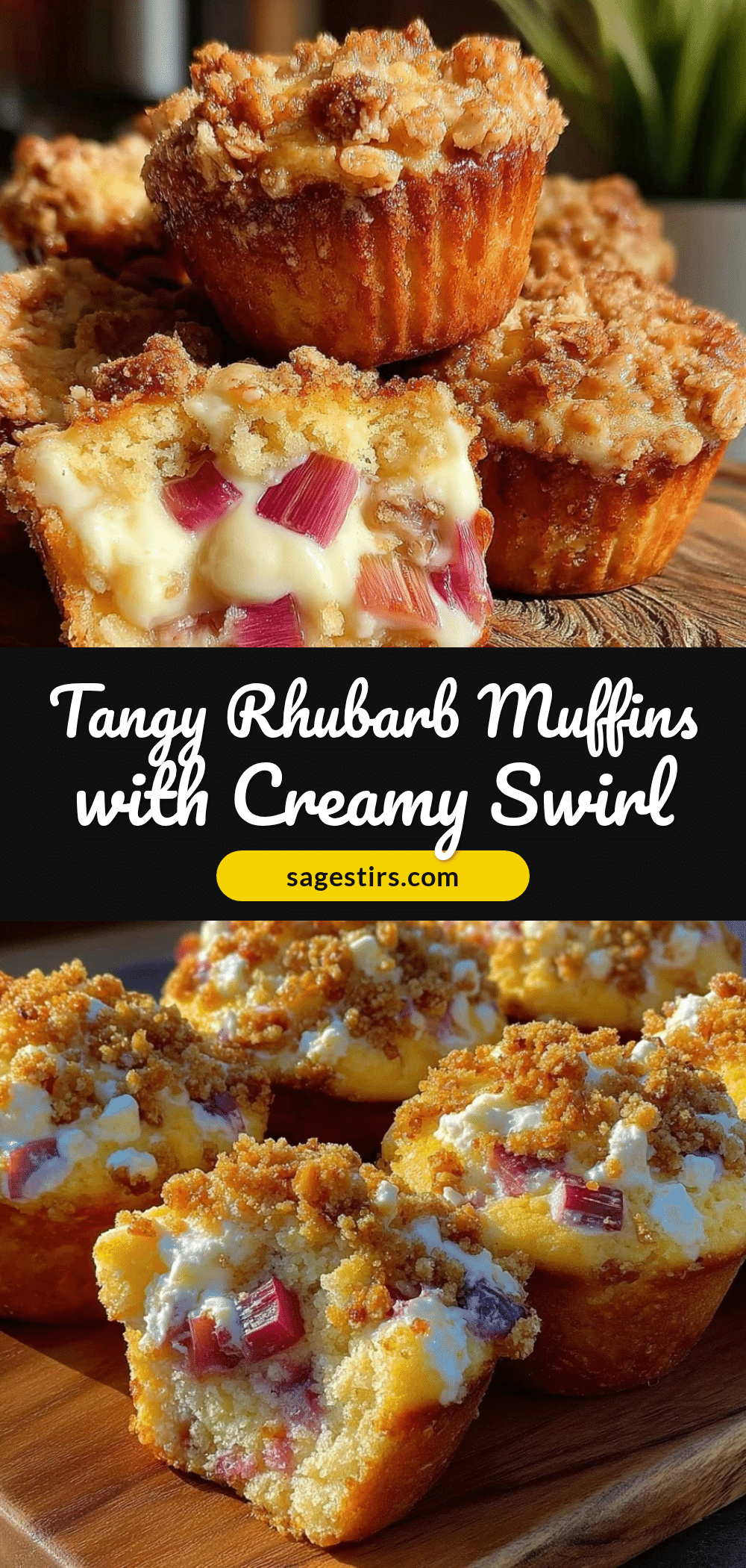 tender rhubarb muffins recipe