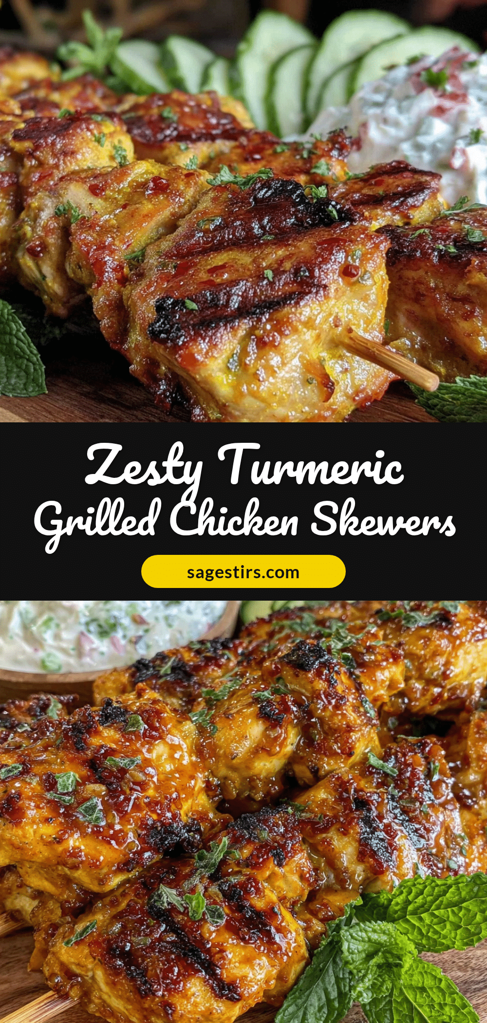 turmeric grilled chicken skewers recipe