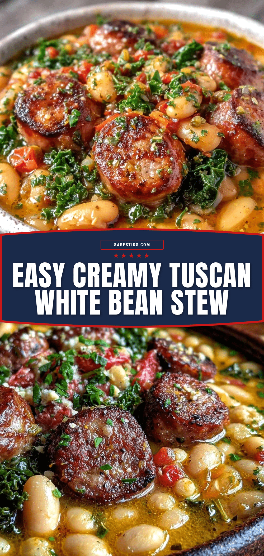 Tuscan white bean and sausage stew recipe