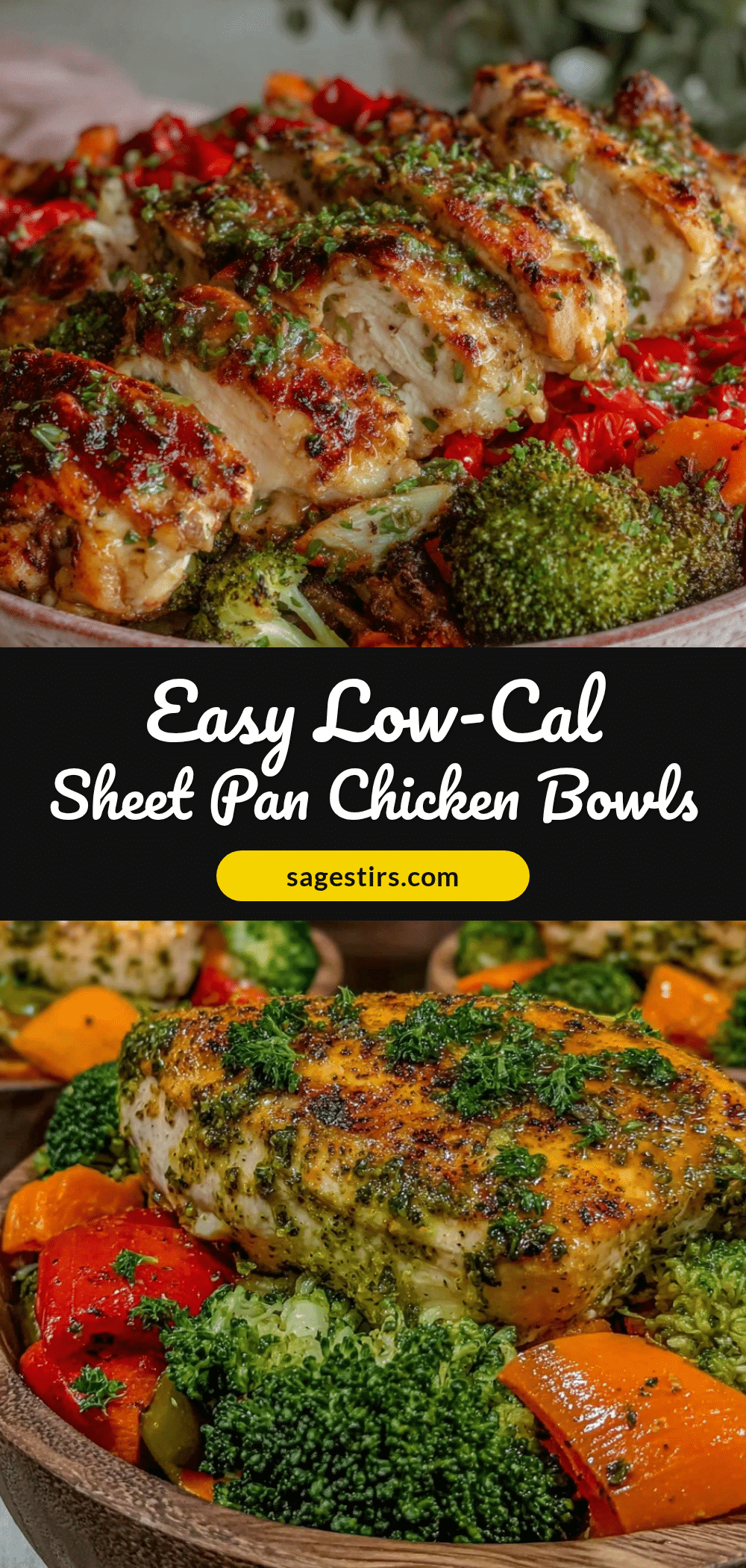 weight-loss sheet pan chicken veggie meal prep bowls recipe