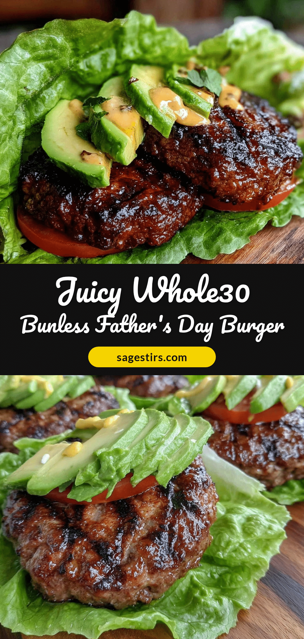 Whole30 Bunless Burger recipe