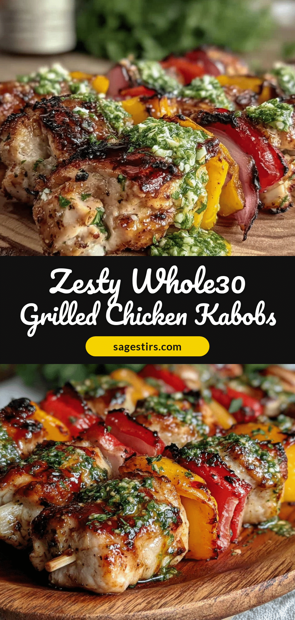 Whole30 grilled chicken kabobs recipe