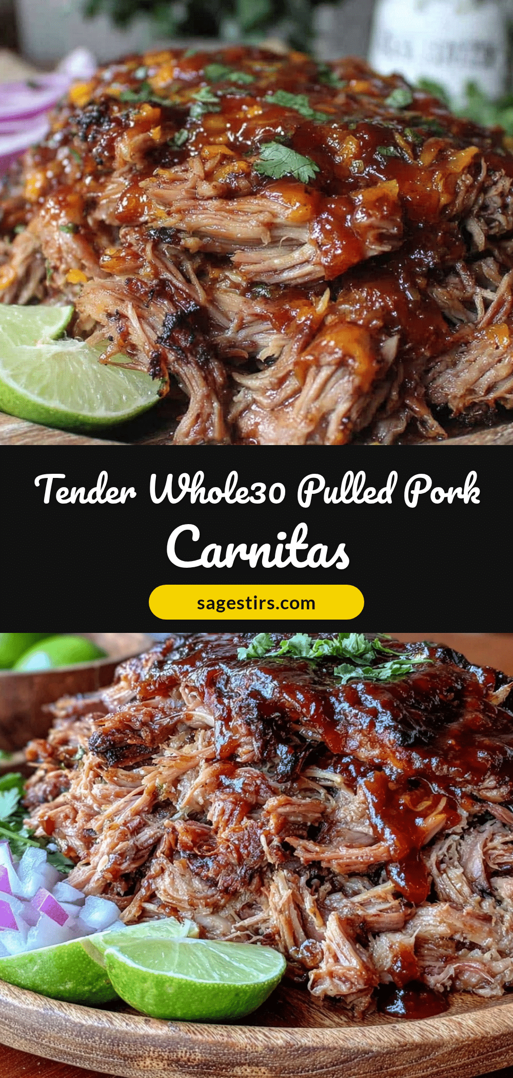 Whole30 slow cooker pulled pork carnitas recipe