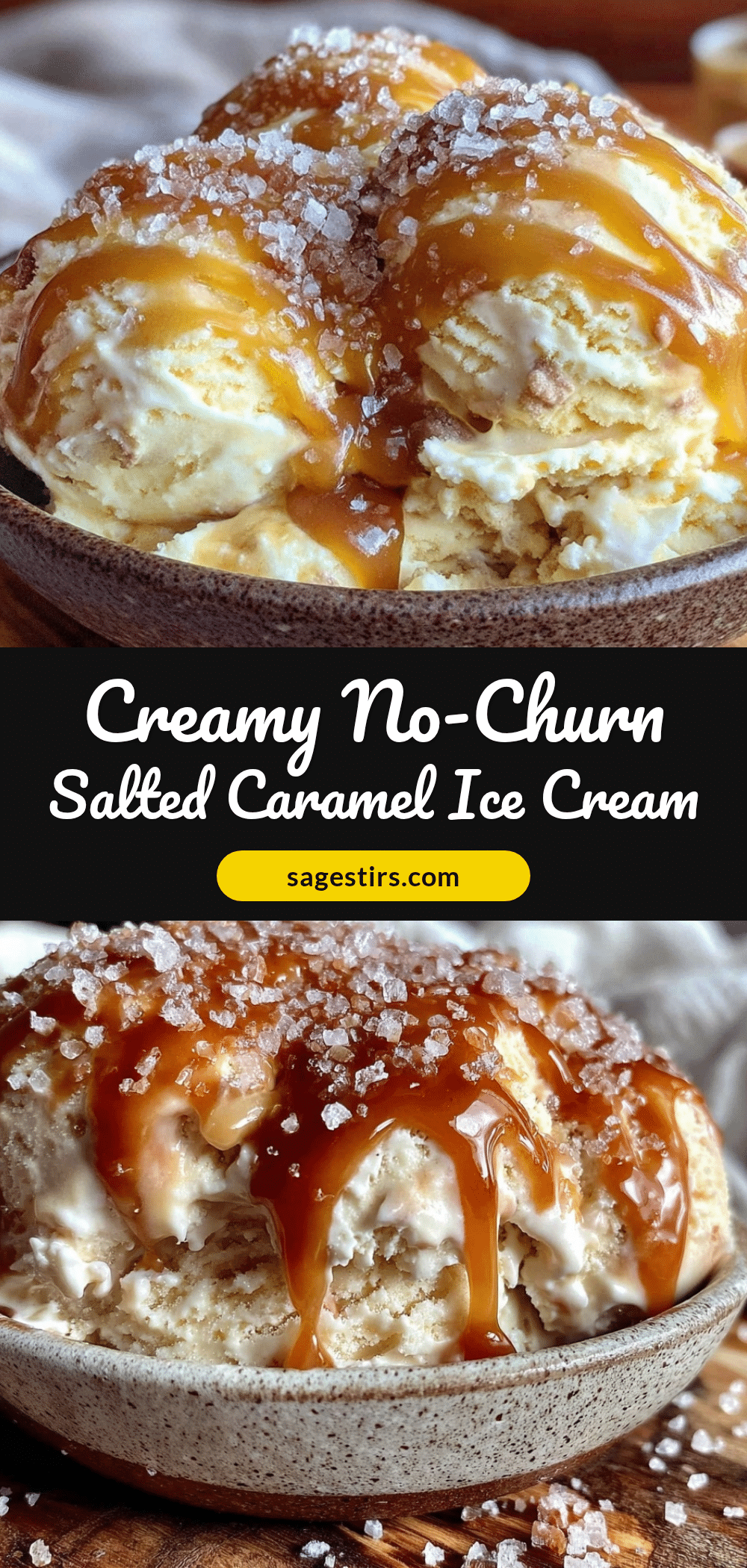 creamy no-churn salted caramel ice cream recipe