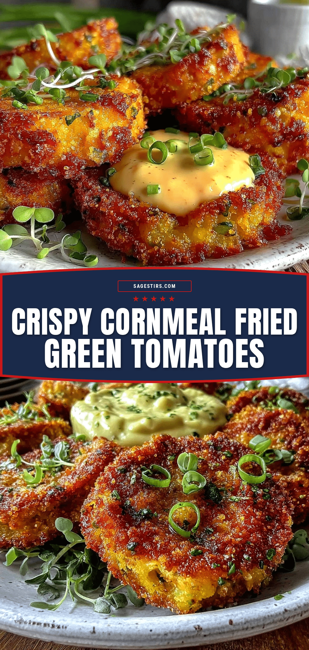 crispy cornmeal fried green tomatoes recipe