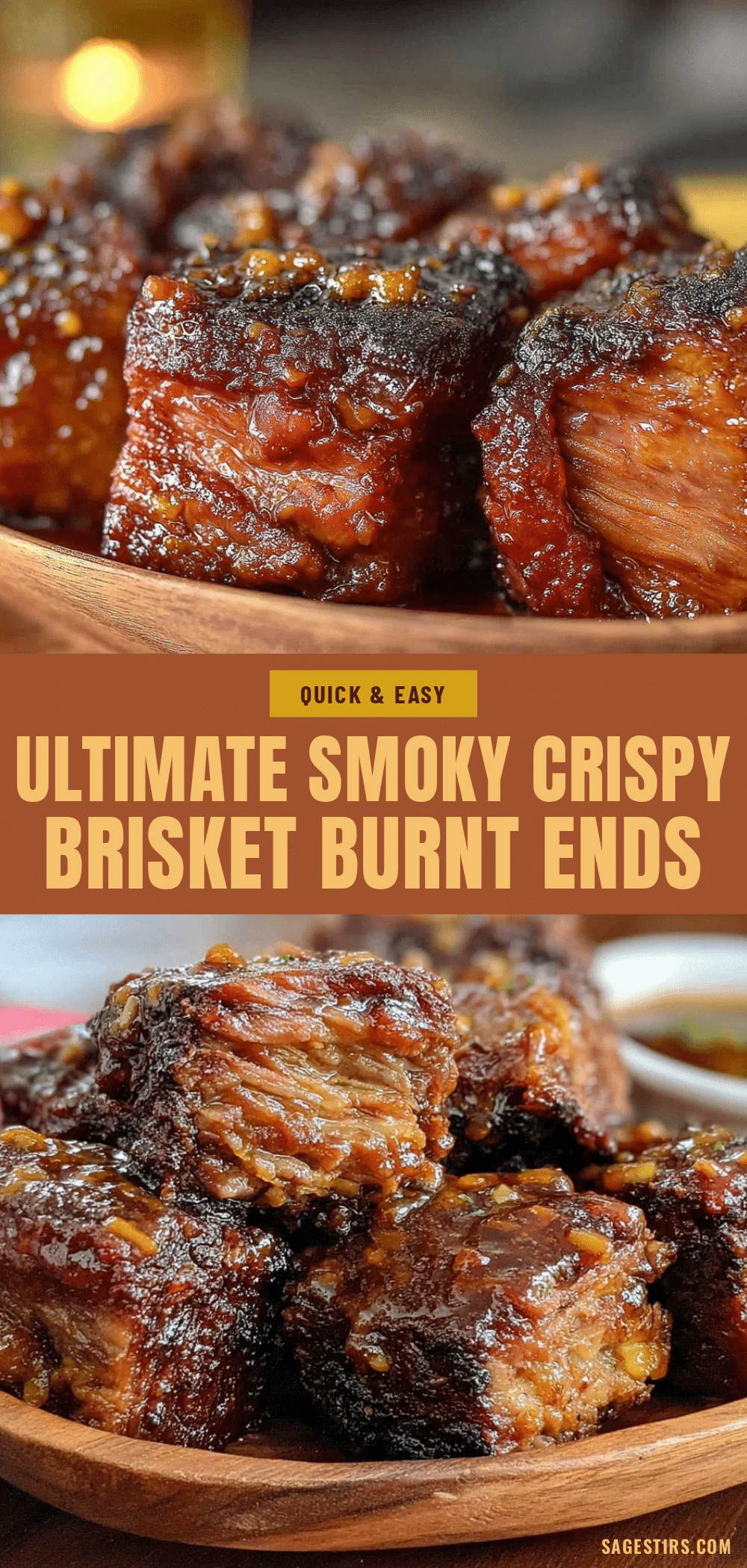crispy smoked brisket burnt ends recipe