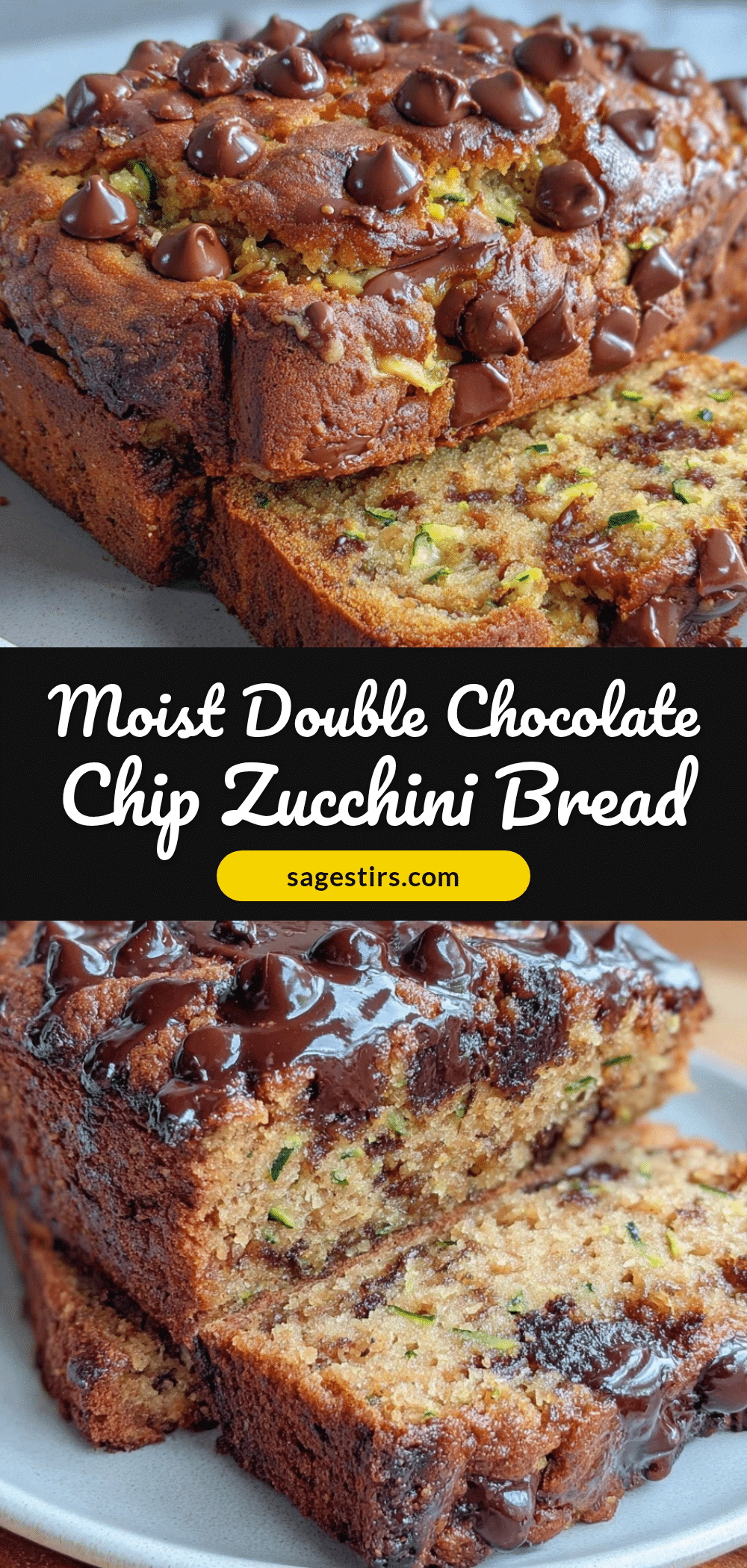 double chocolate chip zucchini bread recipe