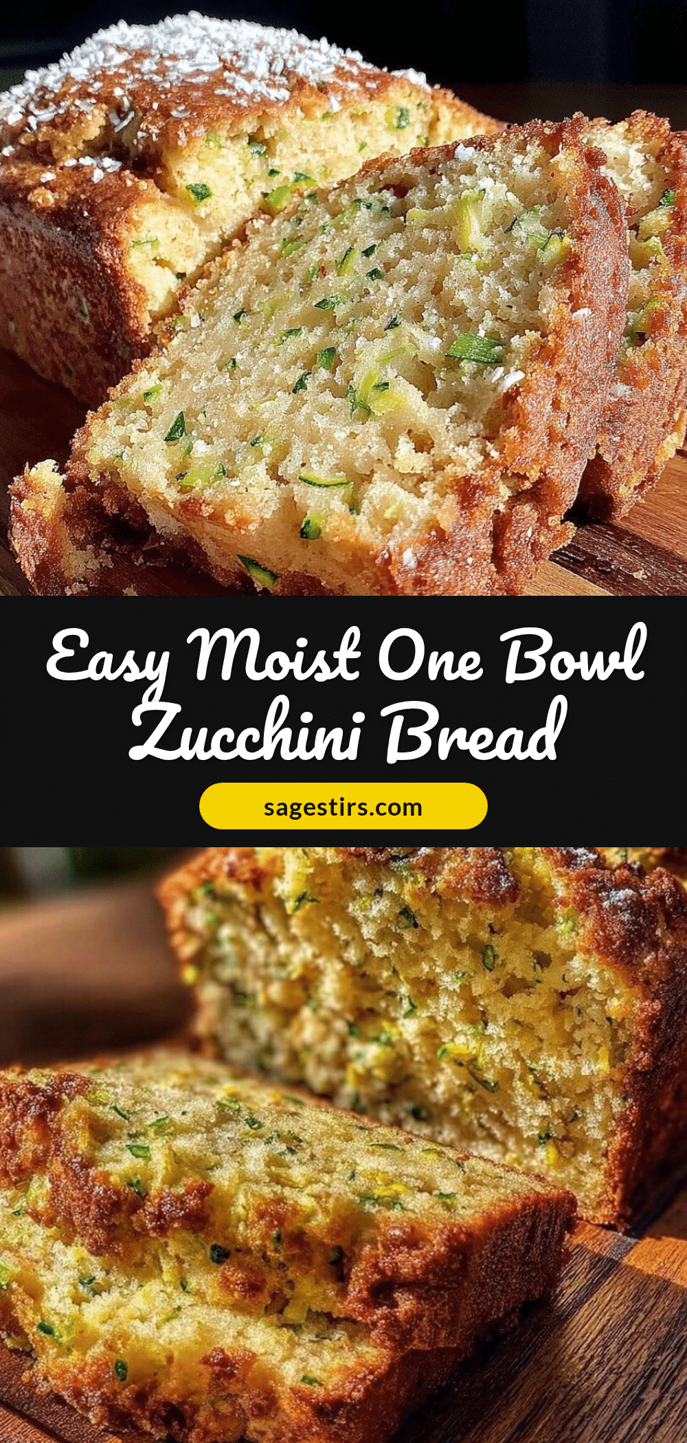 easy moist one bowl zucchini bread recipe