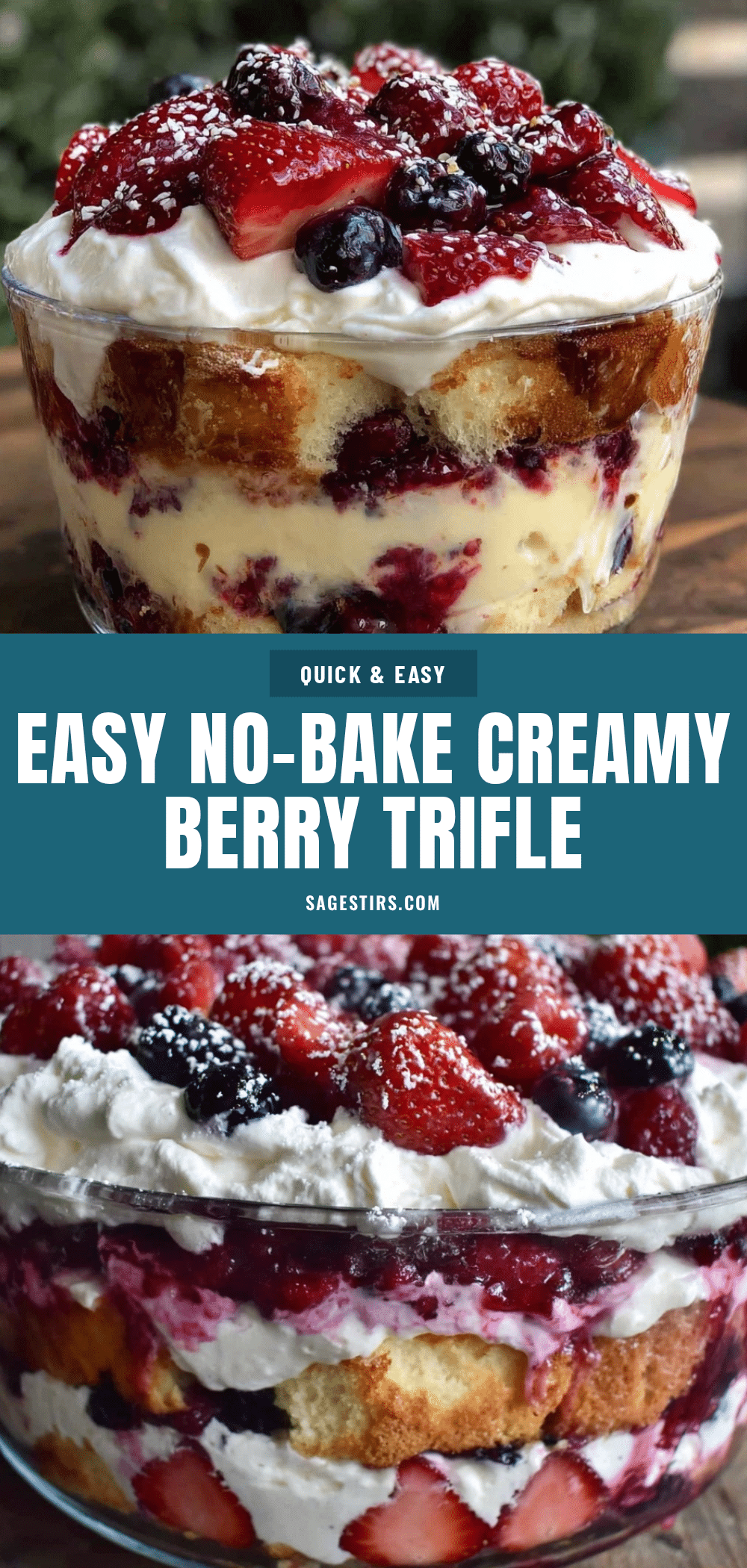 easy no-bake berry trifle recipe